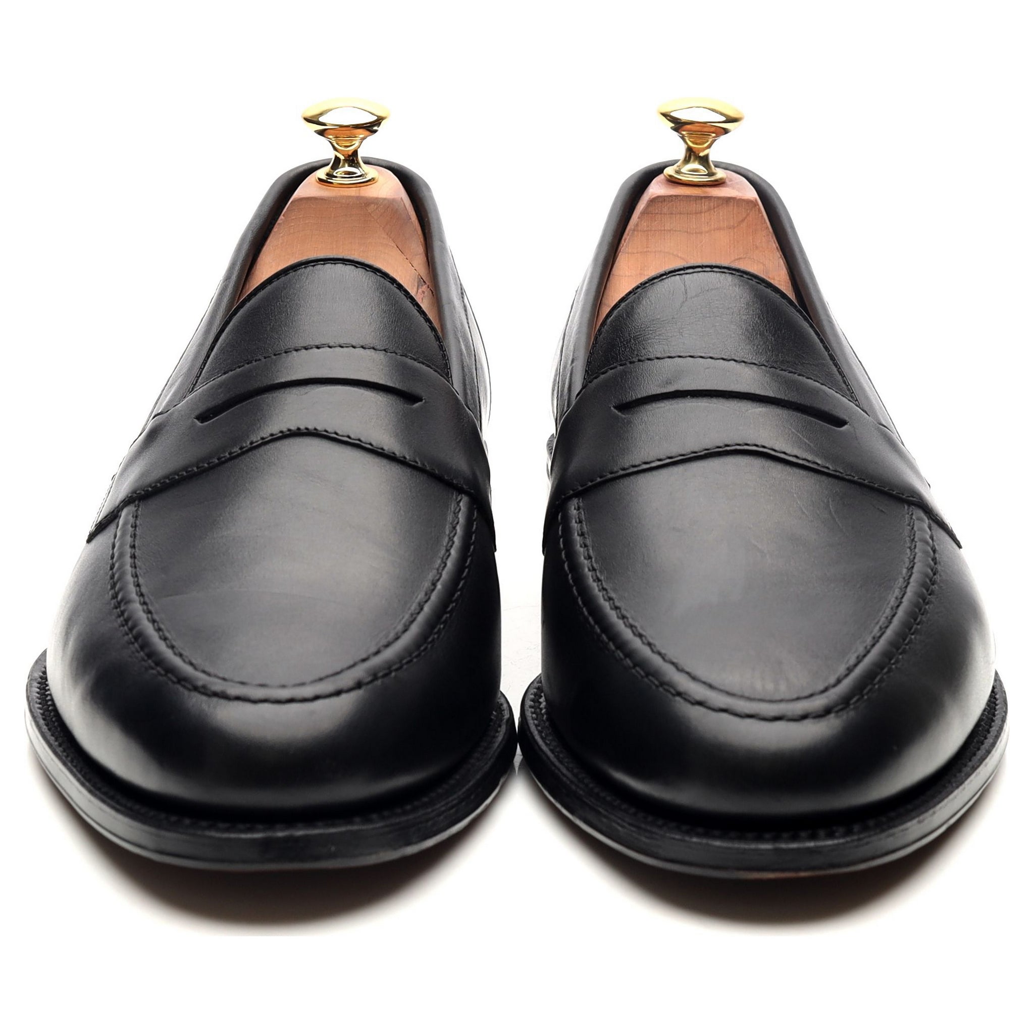 Loake 1880 Hornbeam mocassins cuir noir pointure 9.5
