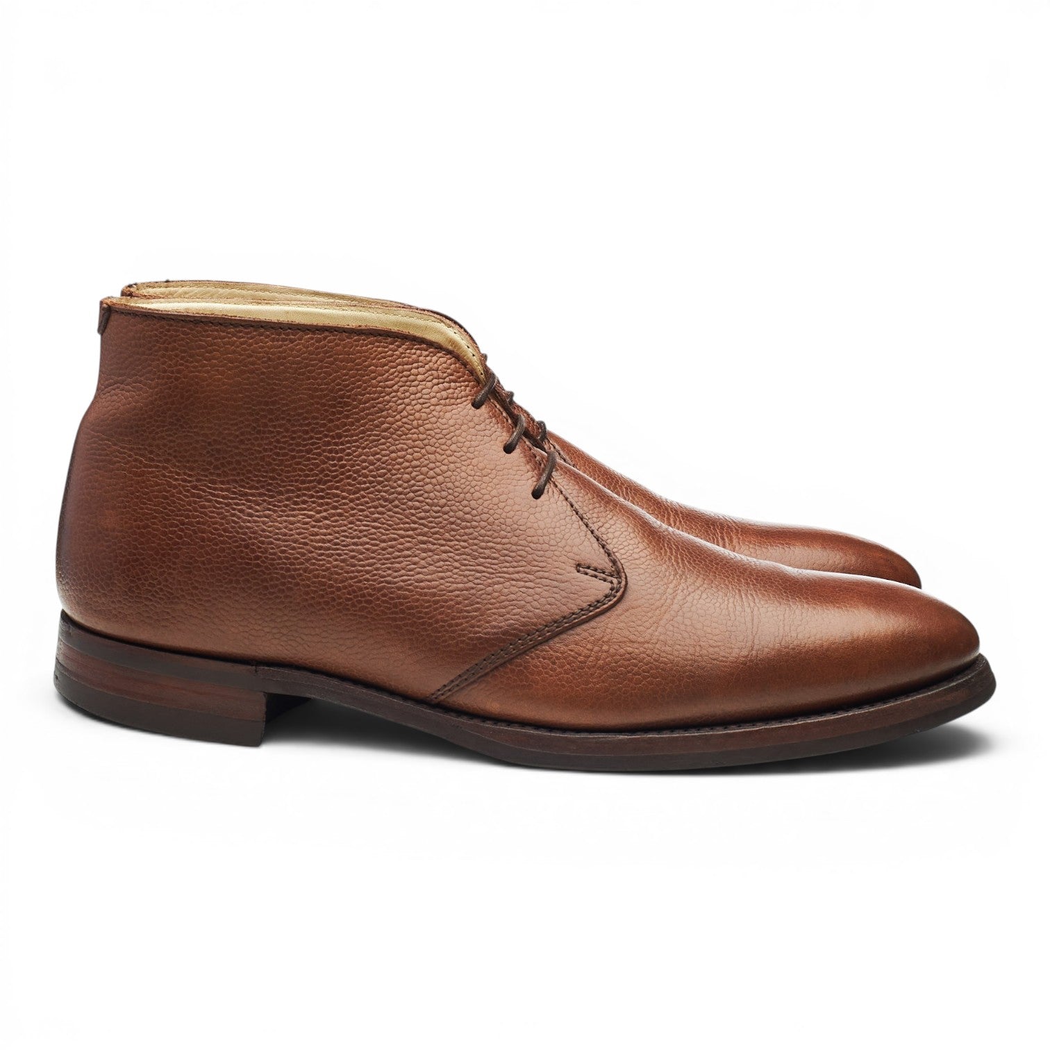 Barker Orkney bottines chukka cuir grainé marron UK 9.5