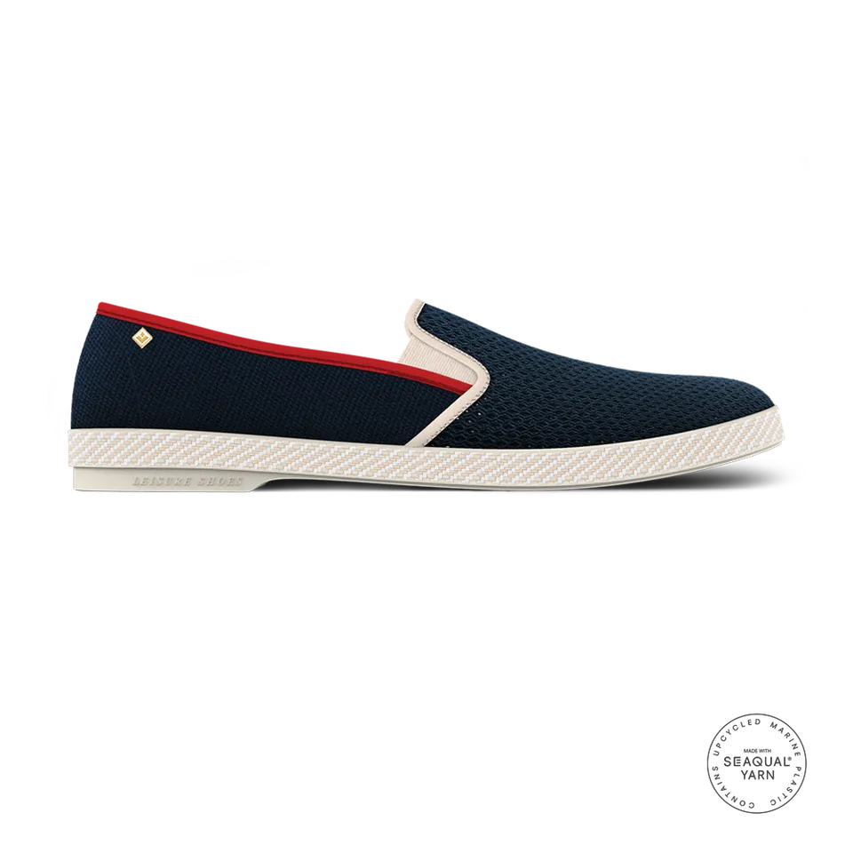 Rivieras Classic Match espadrilles marine mesh coton