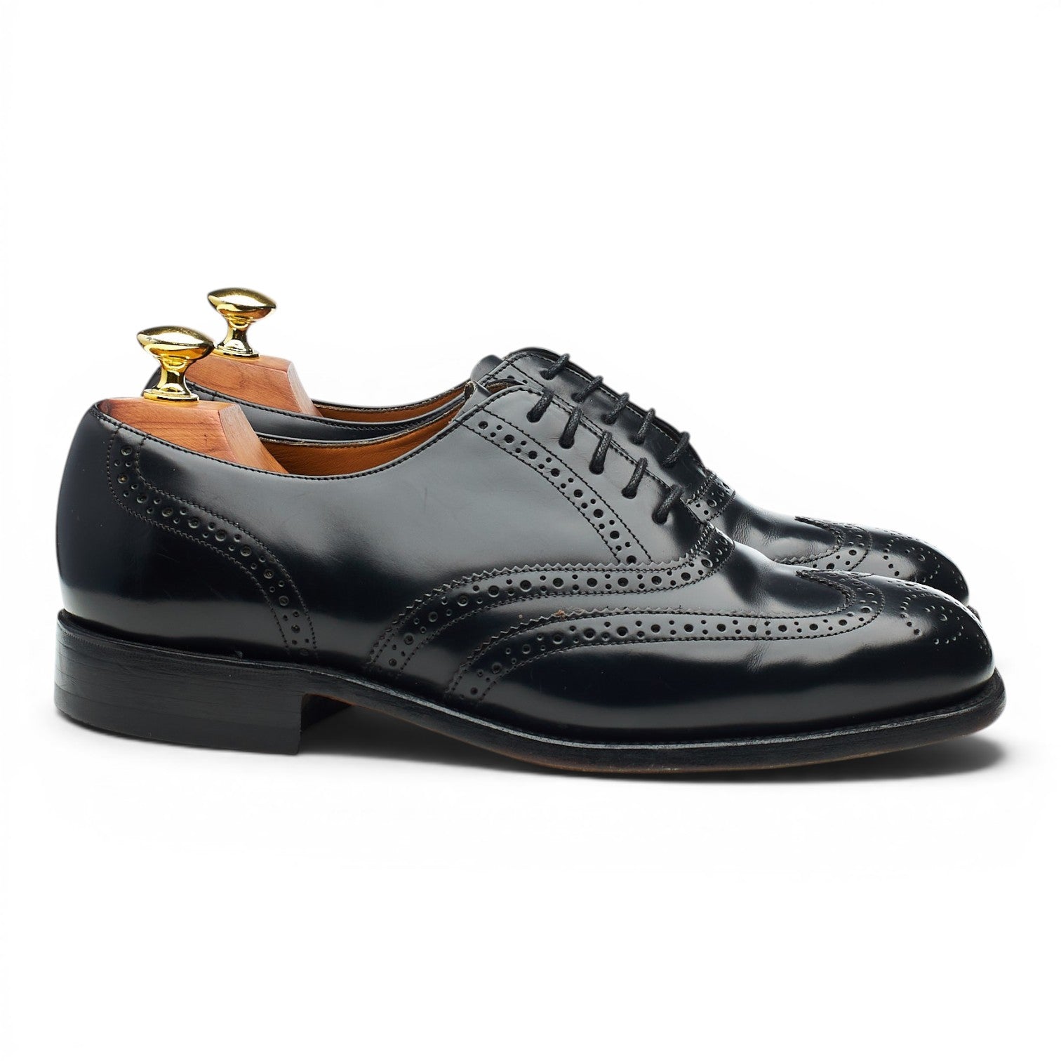 Barker Venice derby brogue cuir noir UK 7