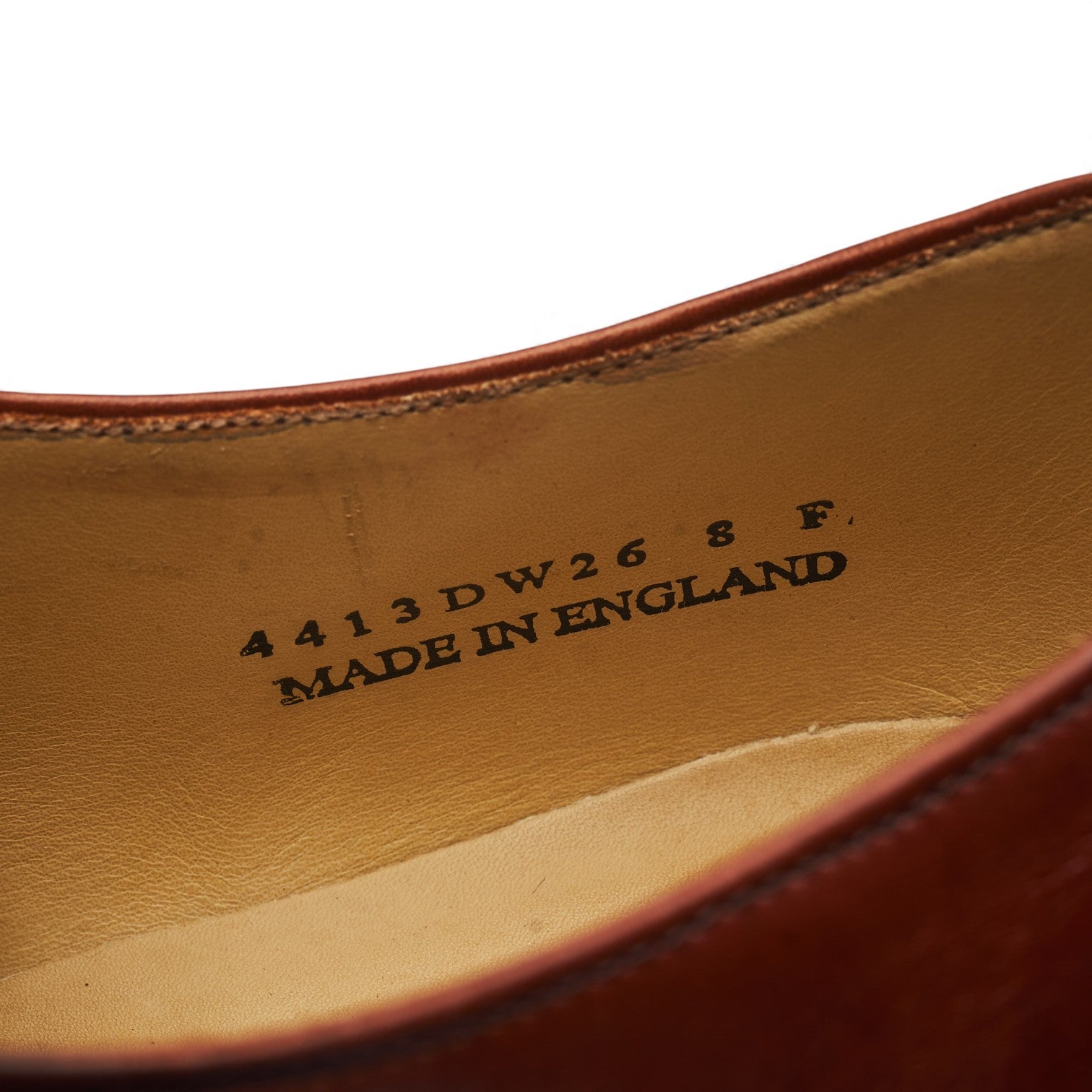 Barker Malvern oxford cuir marron rosewood UK 8