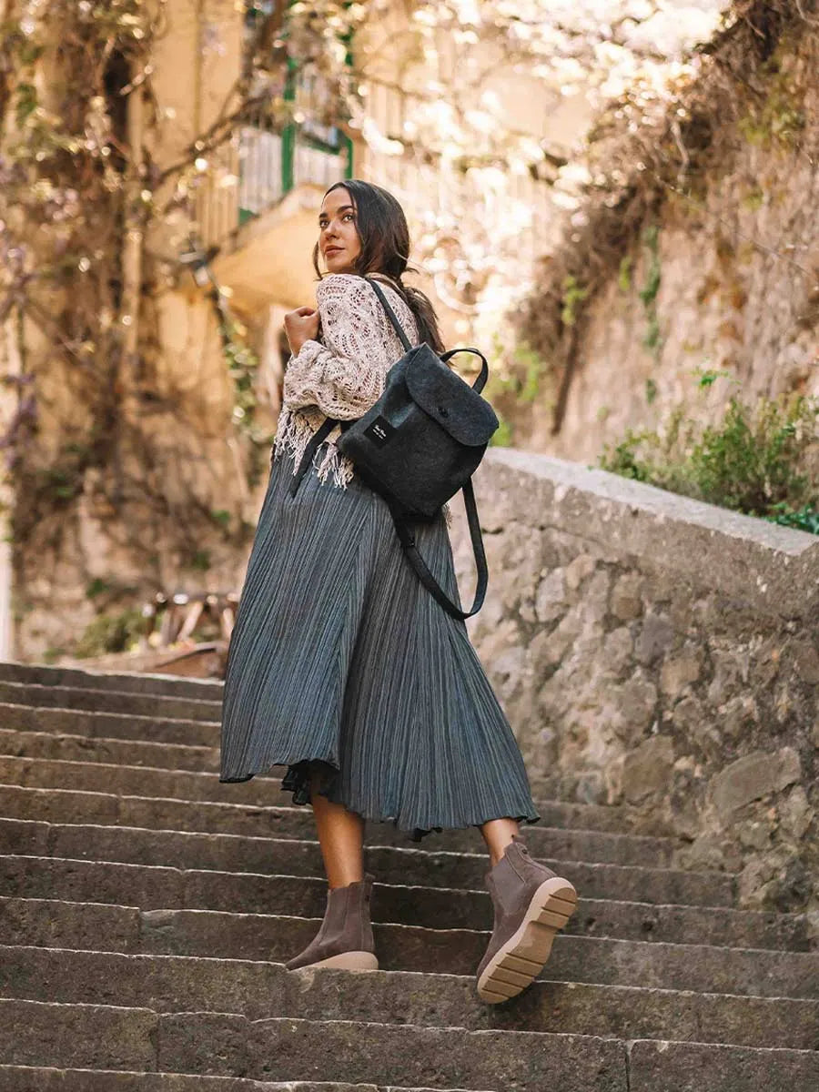 Toni Pons Davinia bottine nubuck taupe élastiques