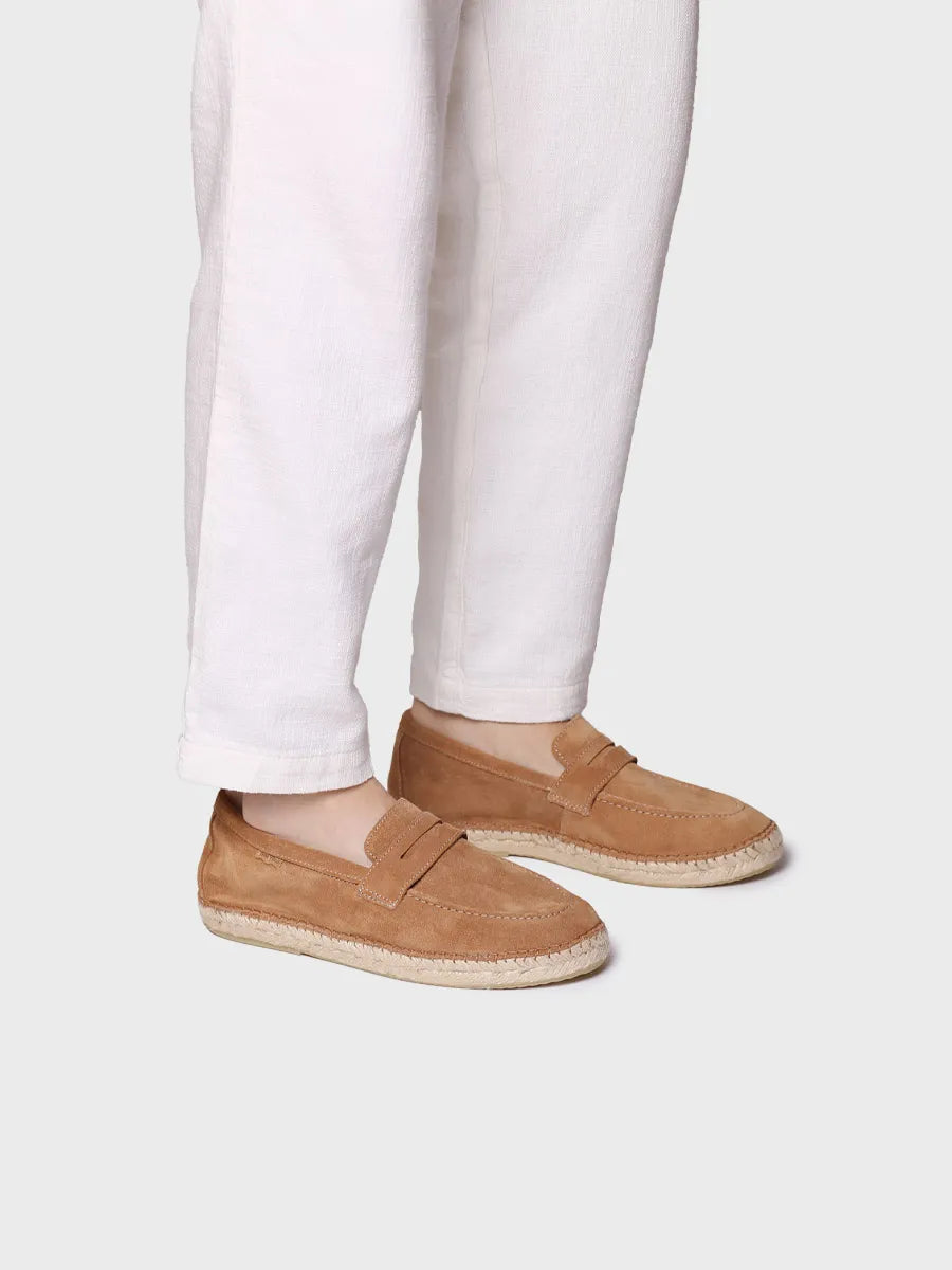 Toni Pons Benet espadrille homme camel cuir