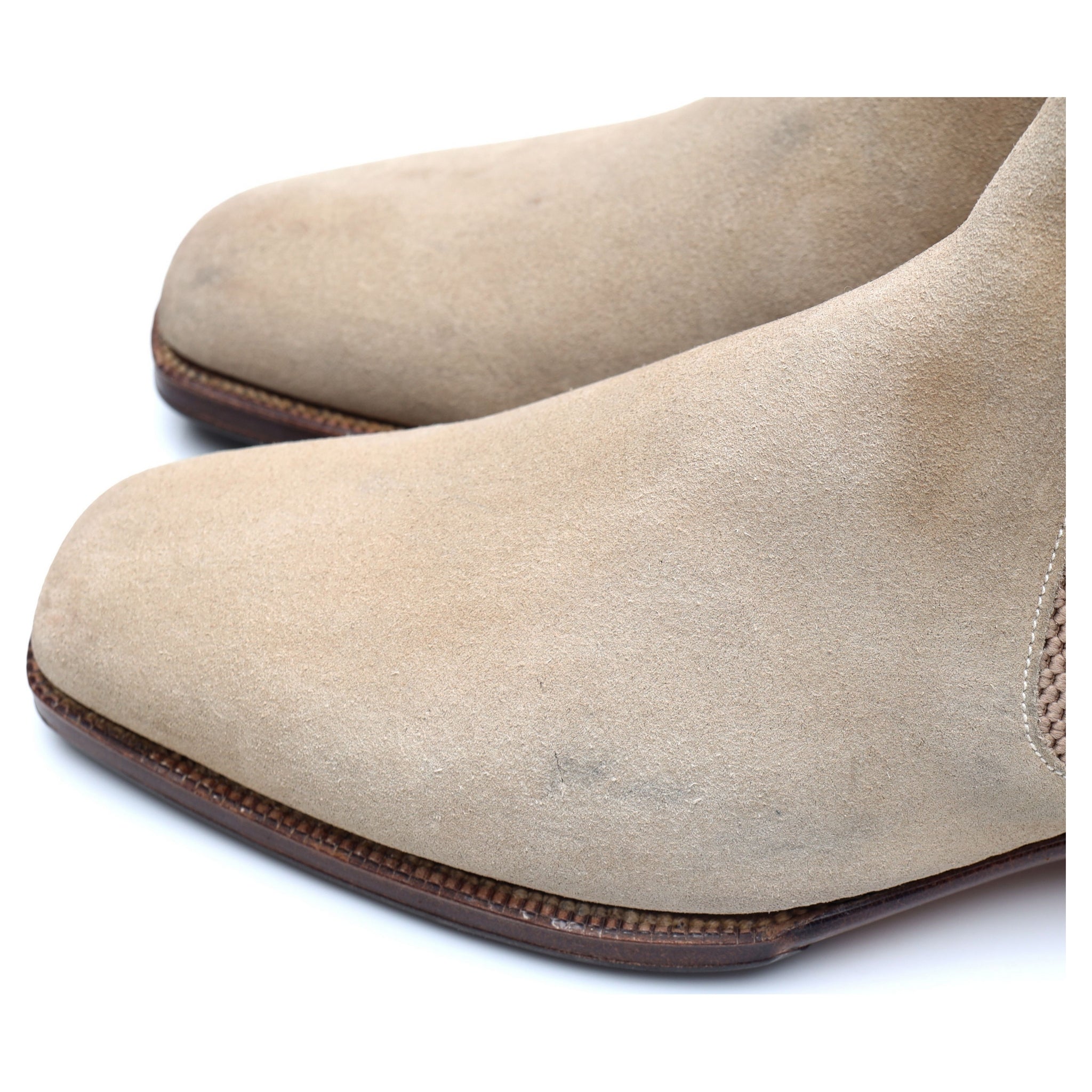 Gaziano & Girling Bespoke boots chelsea daim beige 6 UK