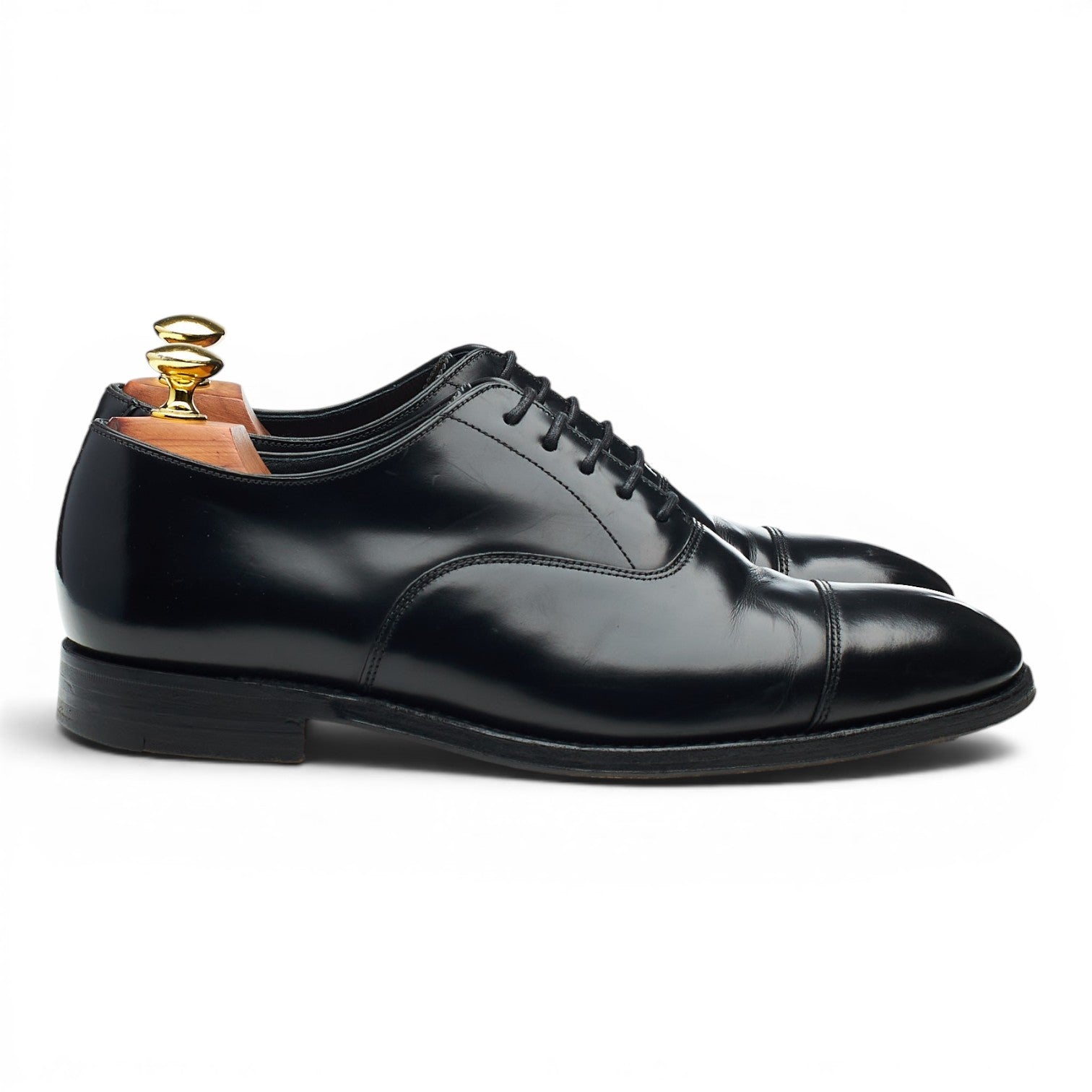 Herring Knightsbridge oxford cuir noir 7.5 bout droit