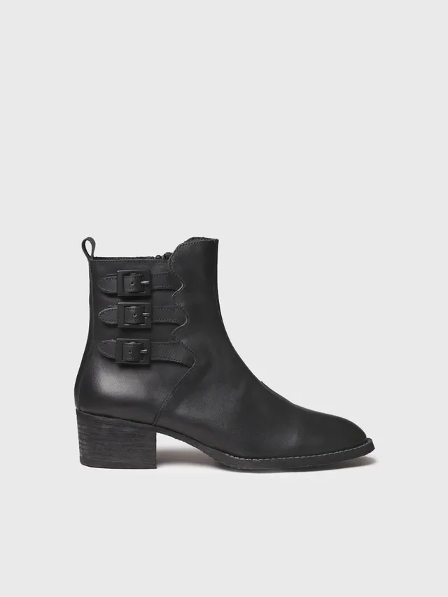 Toni Pons Palencia-P bottine cuir boucles talon 4 cm