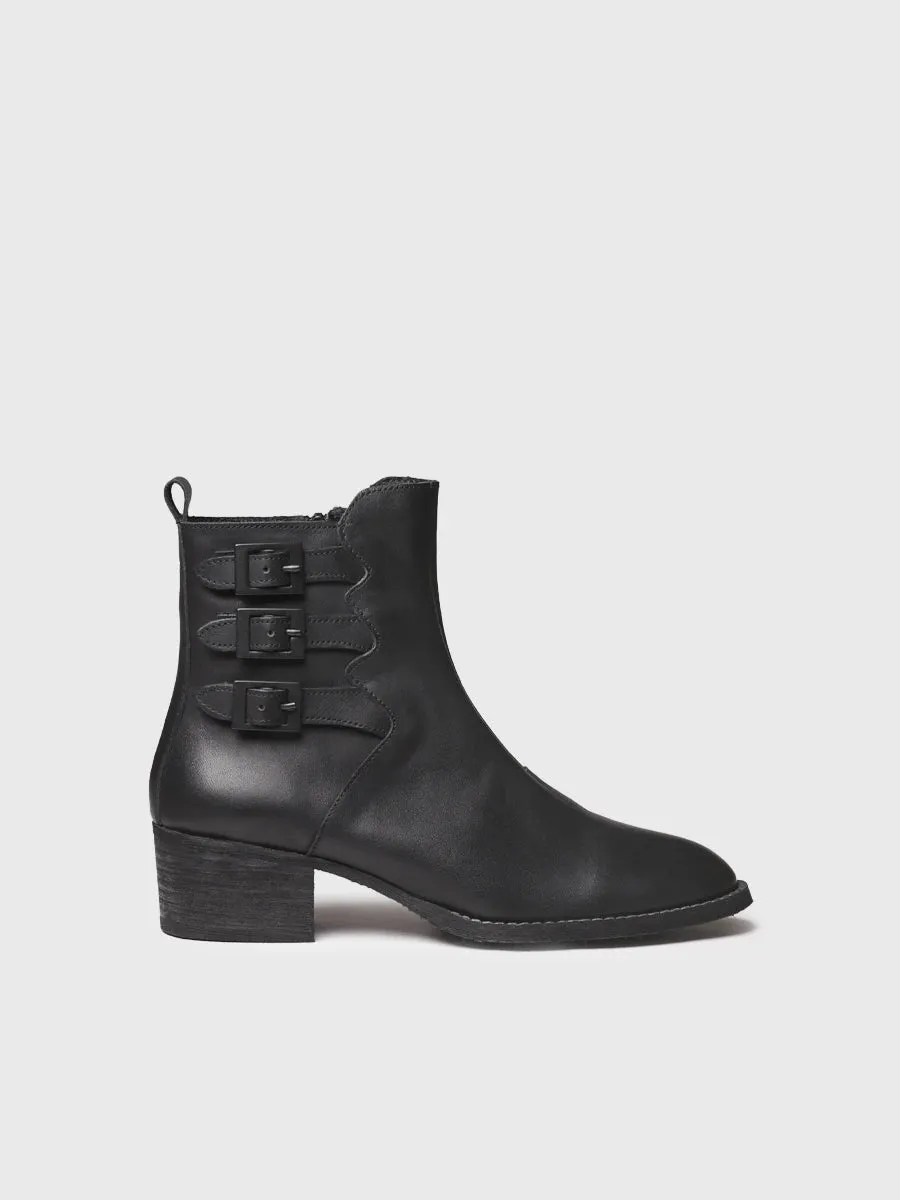 Toni Pons Palencia-P bottine cuir boucles talon 4 cm