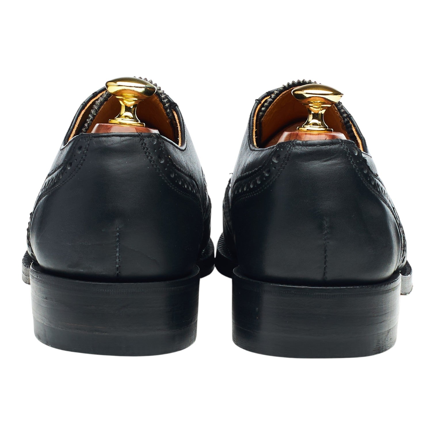 Alfred Sargent Selkirk derbys cuir noir pointure UK 8