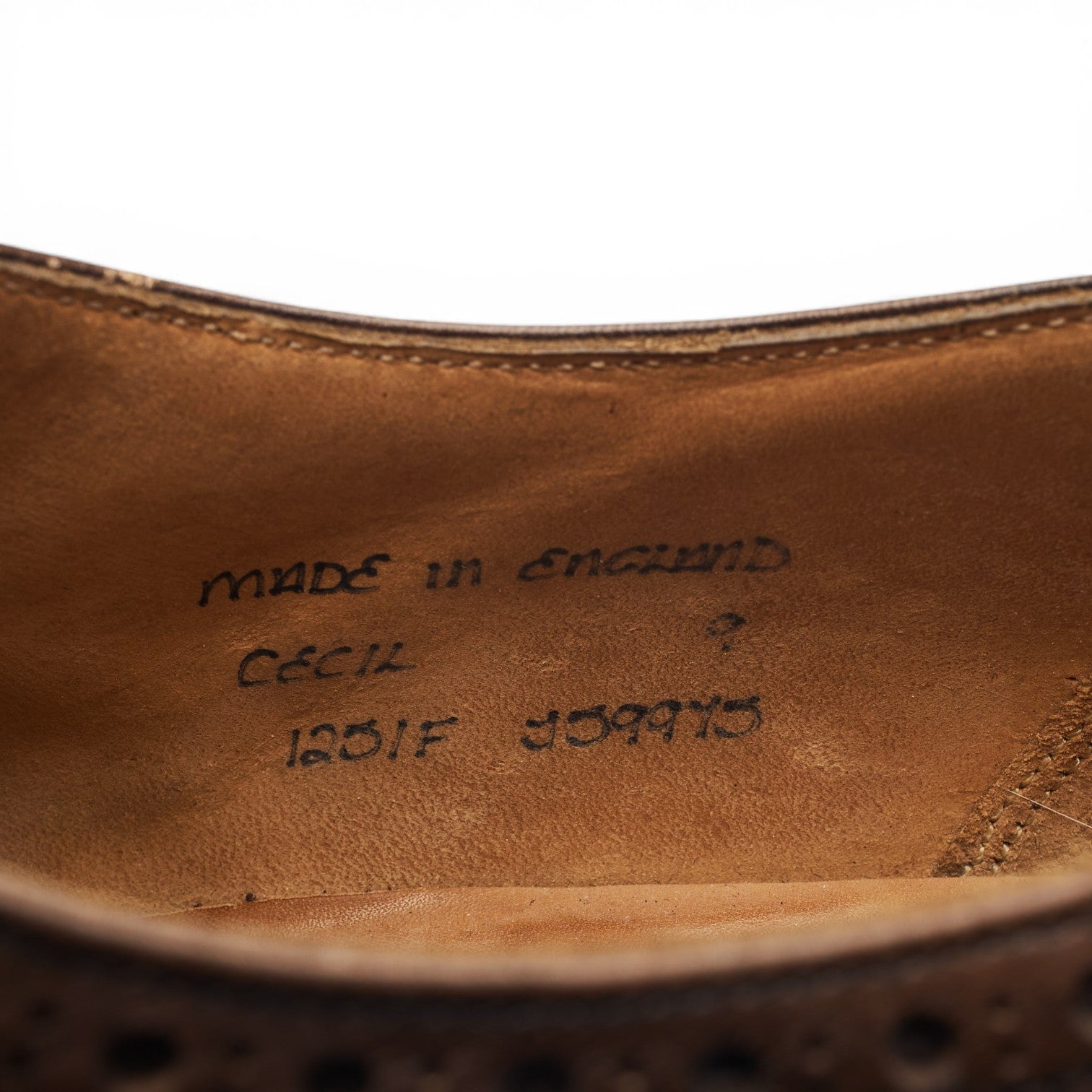 Cheaney Cecil oxford brogue cuir marron UK 9