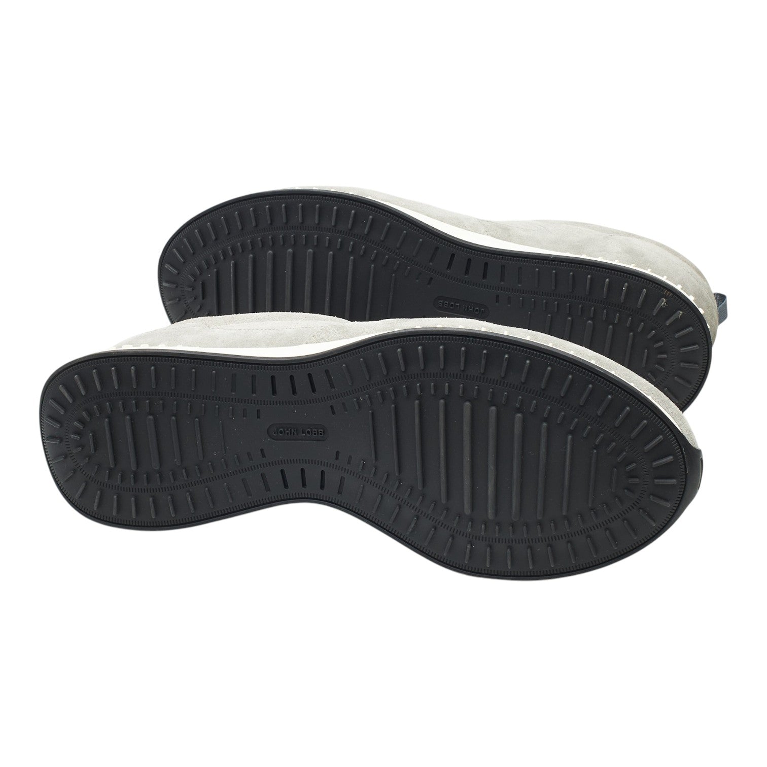 John Lobb Stream sneaker daim gris 9 UK slip-on