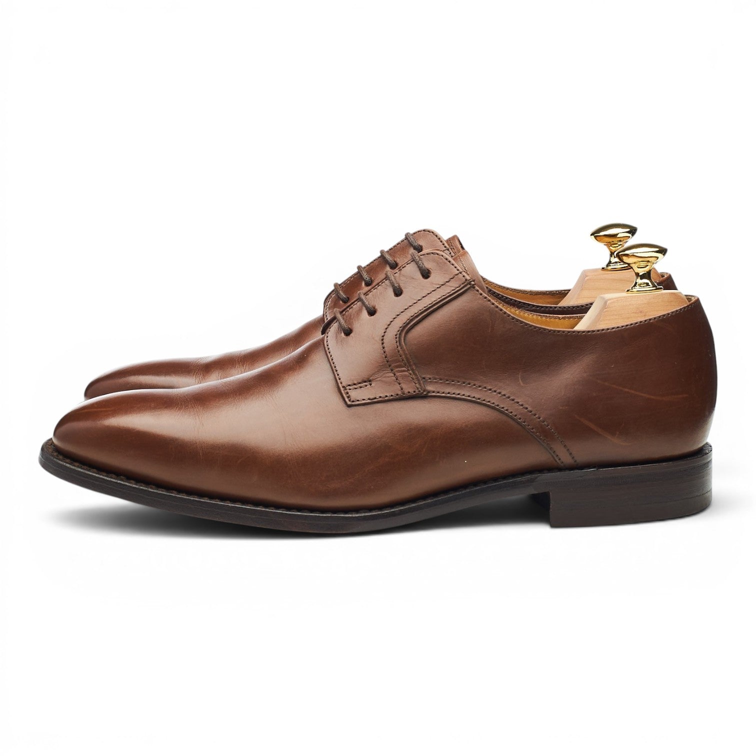 Loake Battersea derby cuir marron pointure UK 7 G