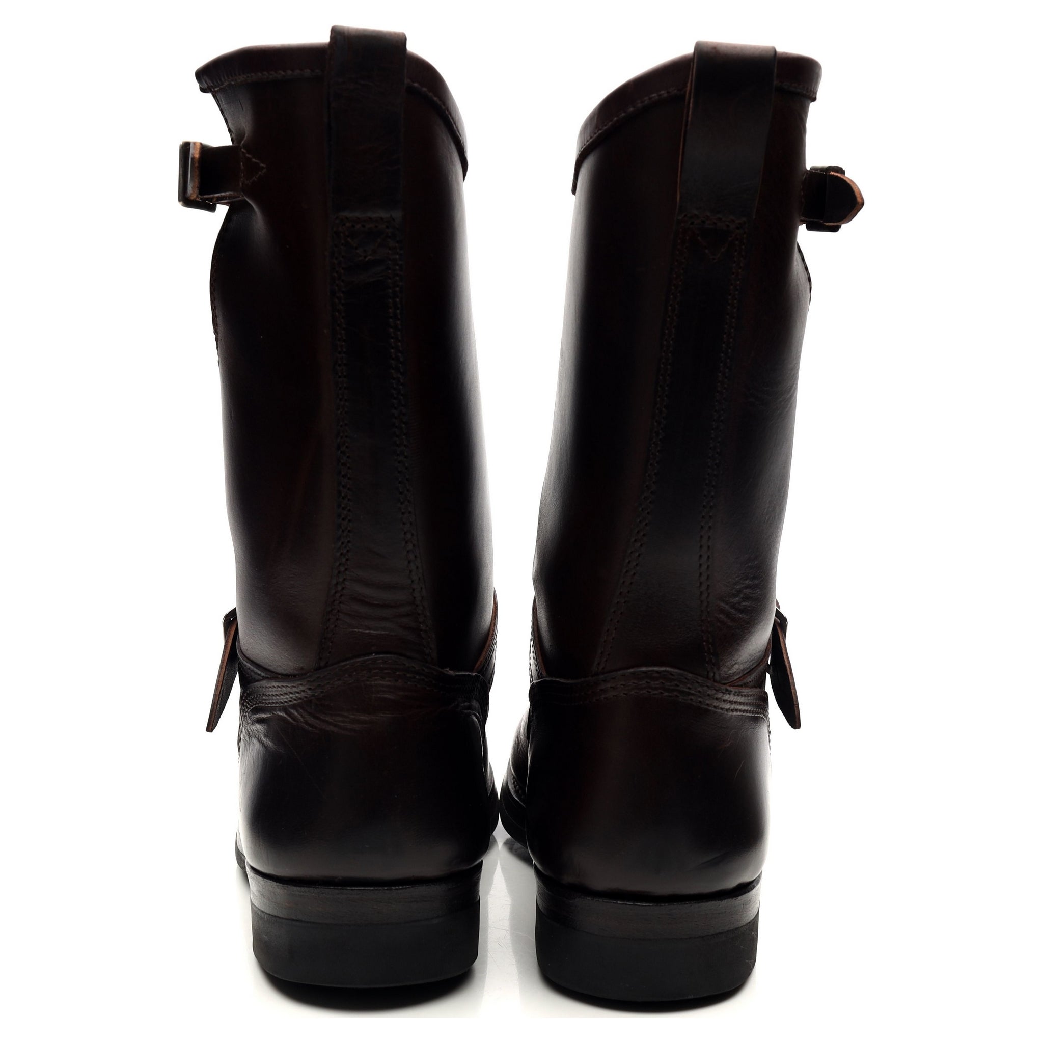 Makers bottes engineer cuir marron foncé 7 UK