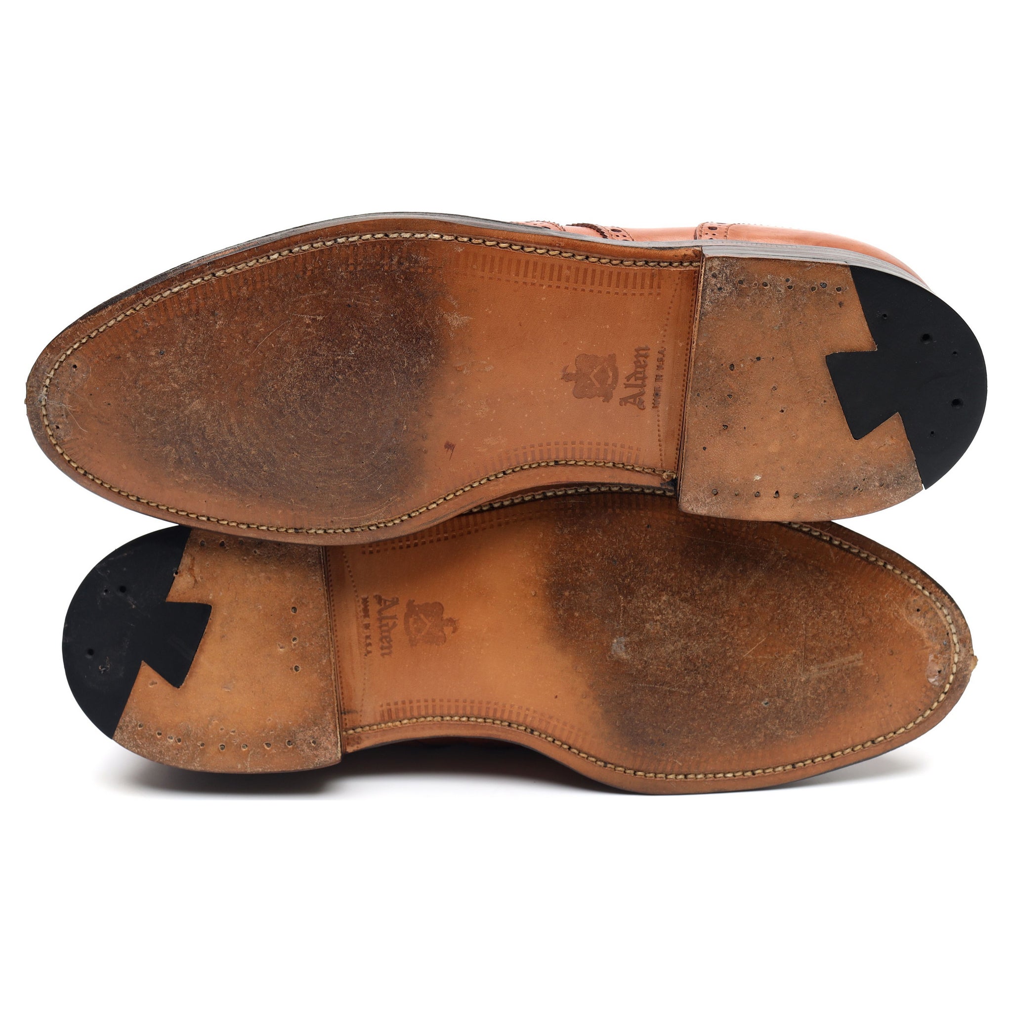 Alden 966 derby brogue cuir marron pointure UK 7.5
