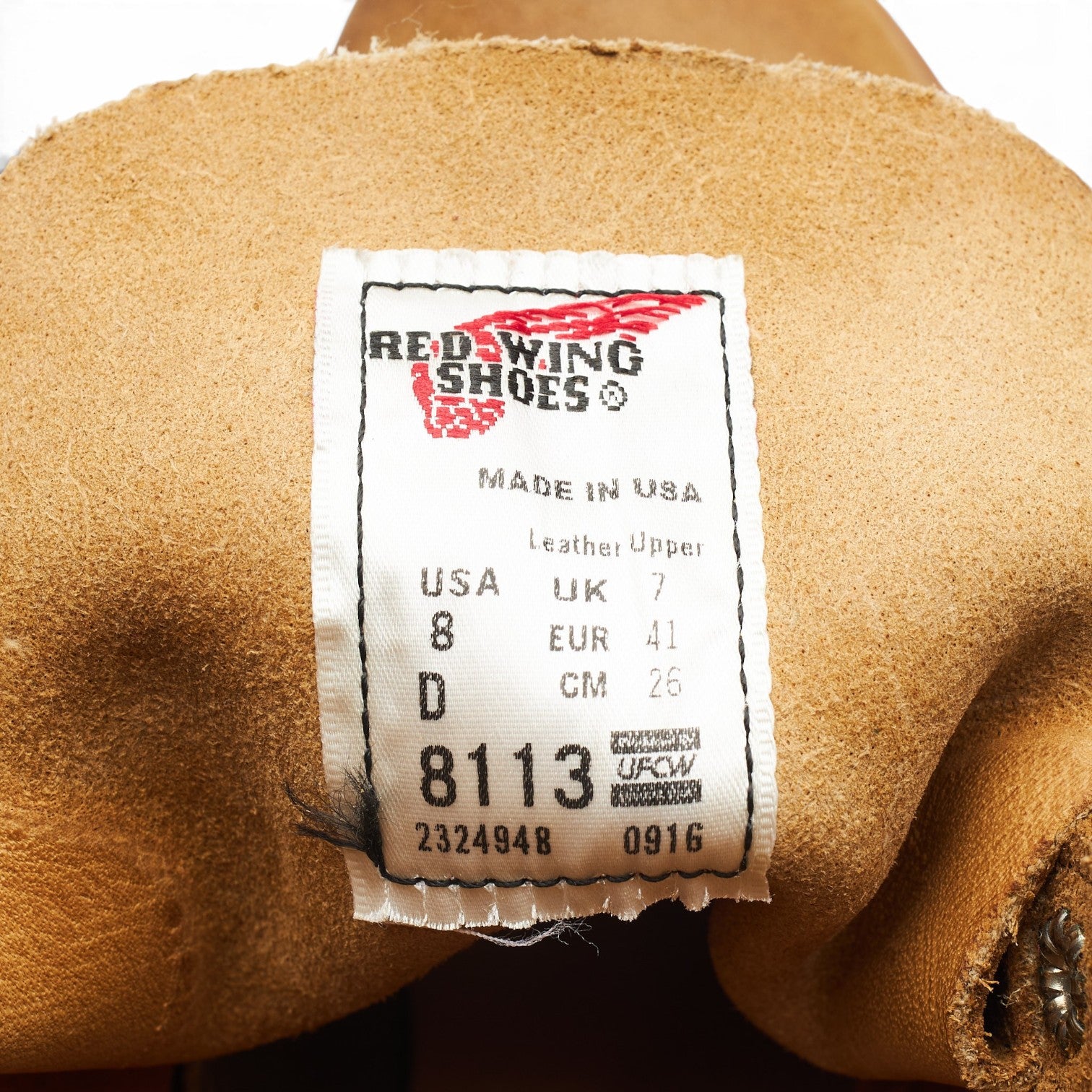 Red Wing Iron Ranger 8113 boots suède marron UK 7
