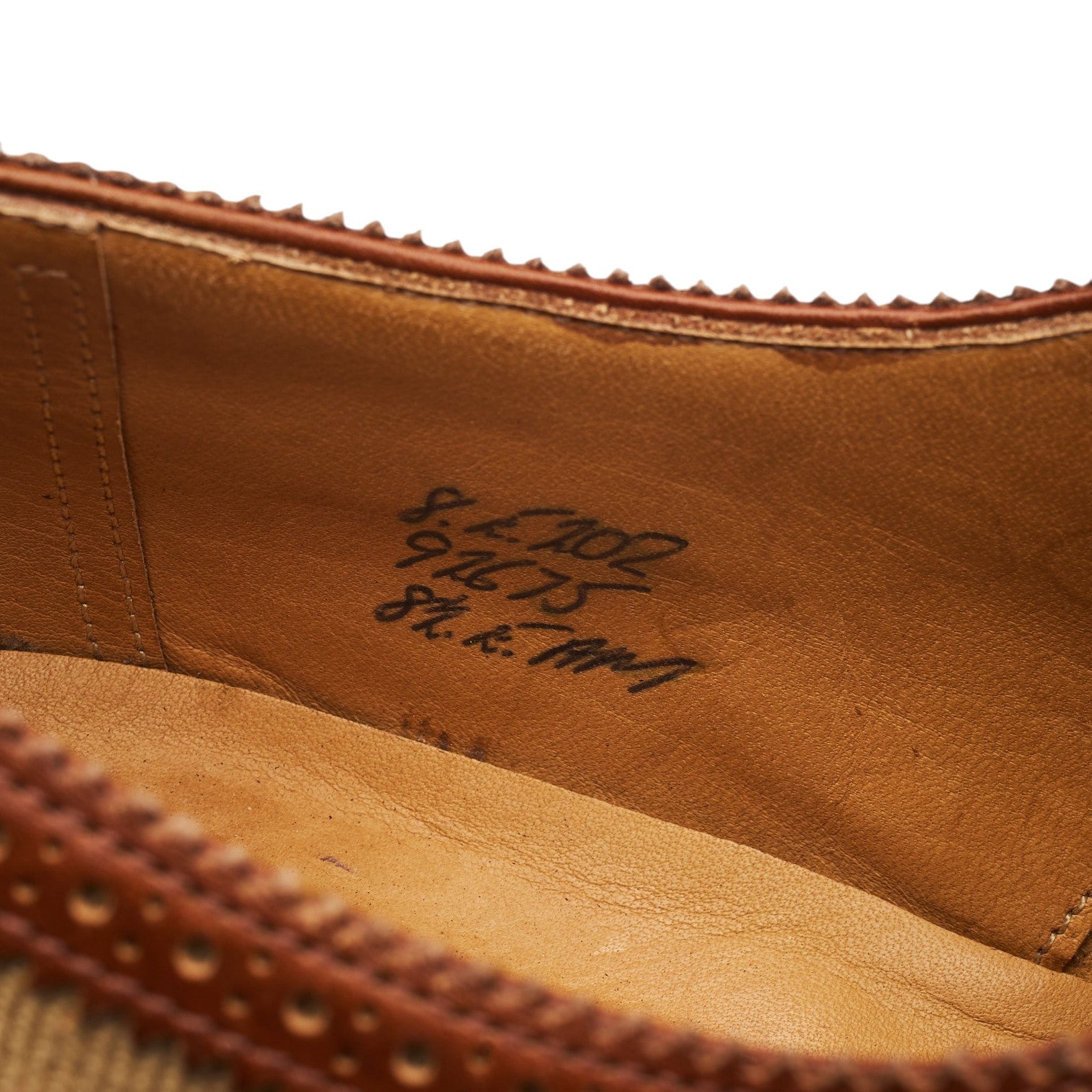 Edward Green Malvern oxford cuir marron pointure UK 8