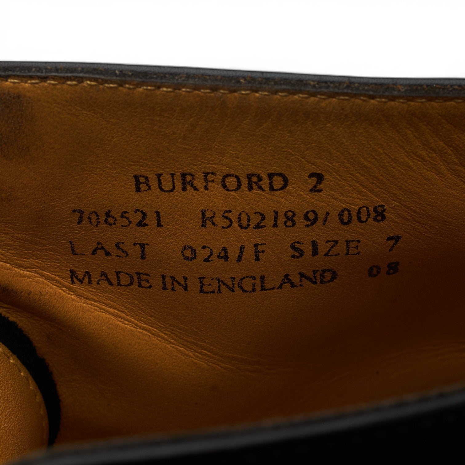 Loake 1880 Burford 2 bottines cuir noir 7 UK