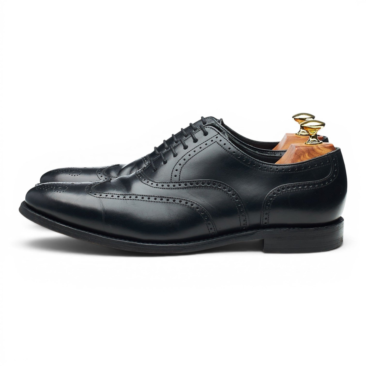 Loake 1880 Savoy derbies brogues cuir noir UK 7