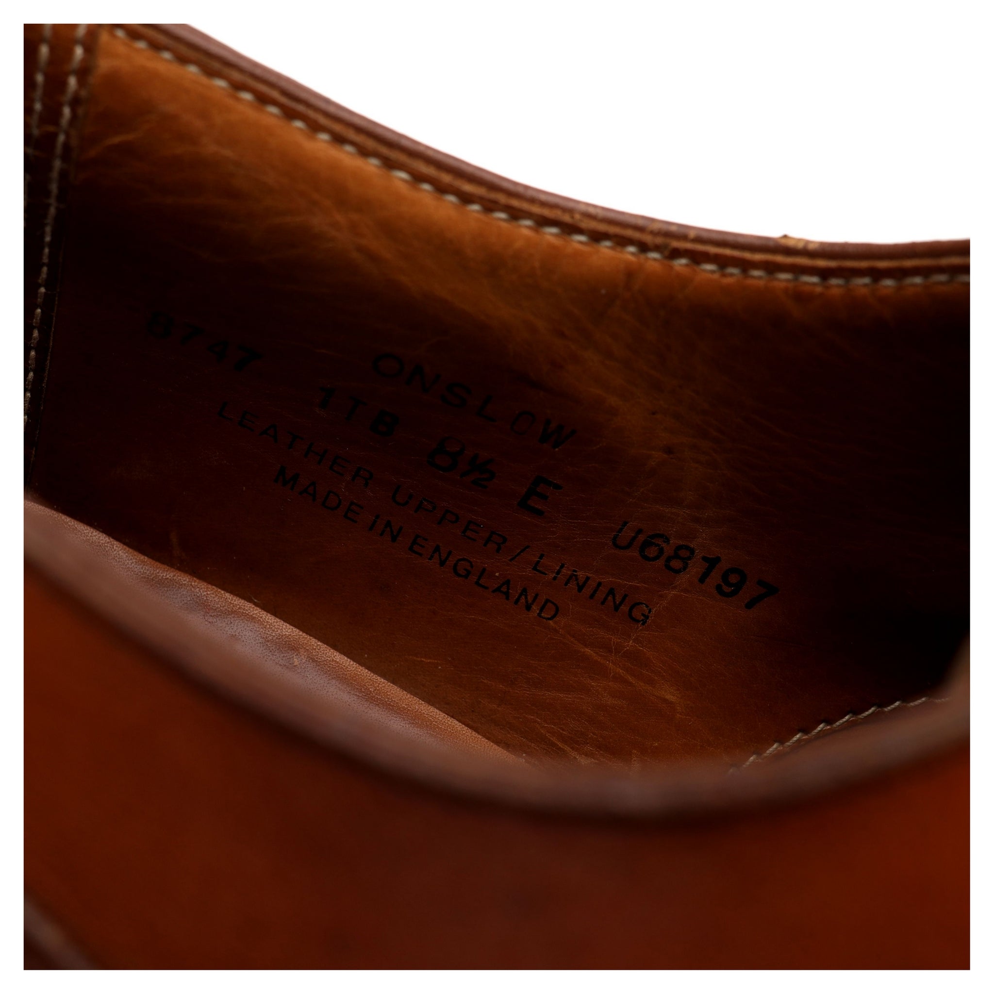 Crockett & Jones Onslow derby cuir marron UK 8.5