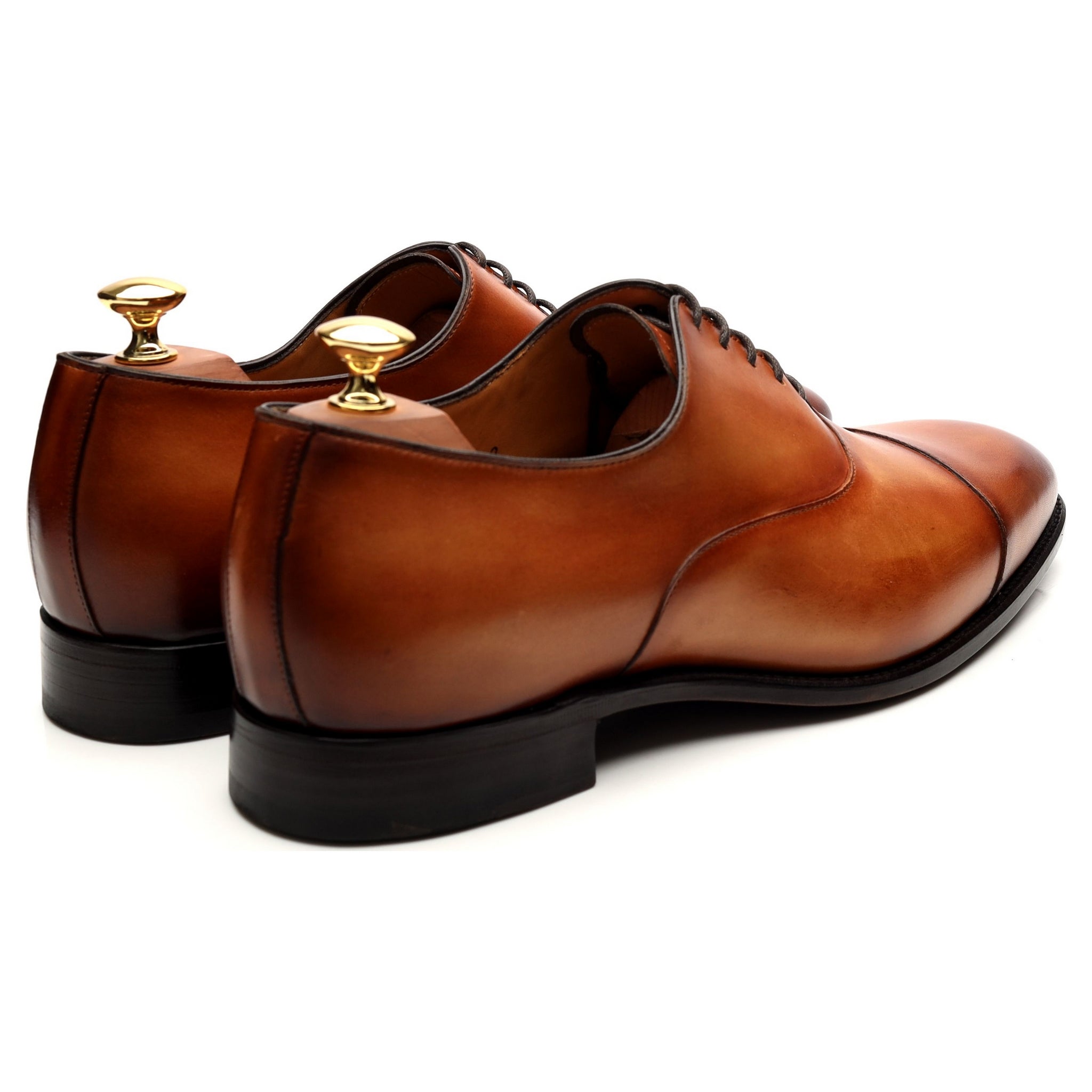 Carlos Santos Harold richelieu cuir tabac UK 9