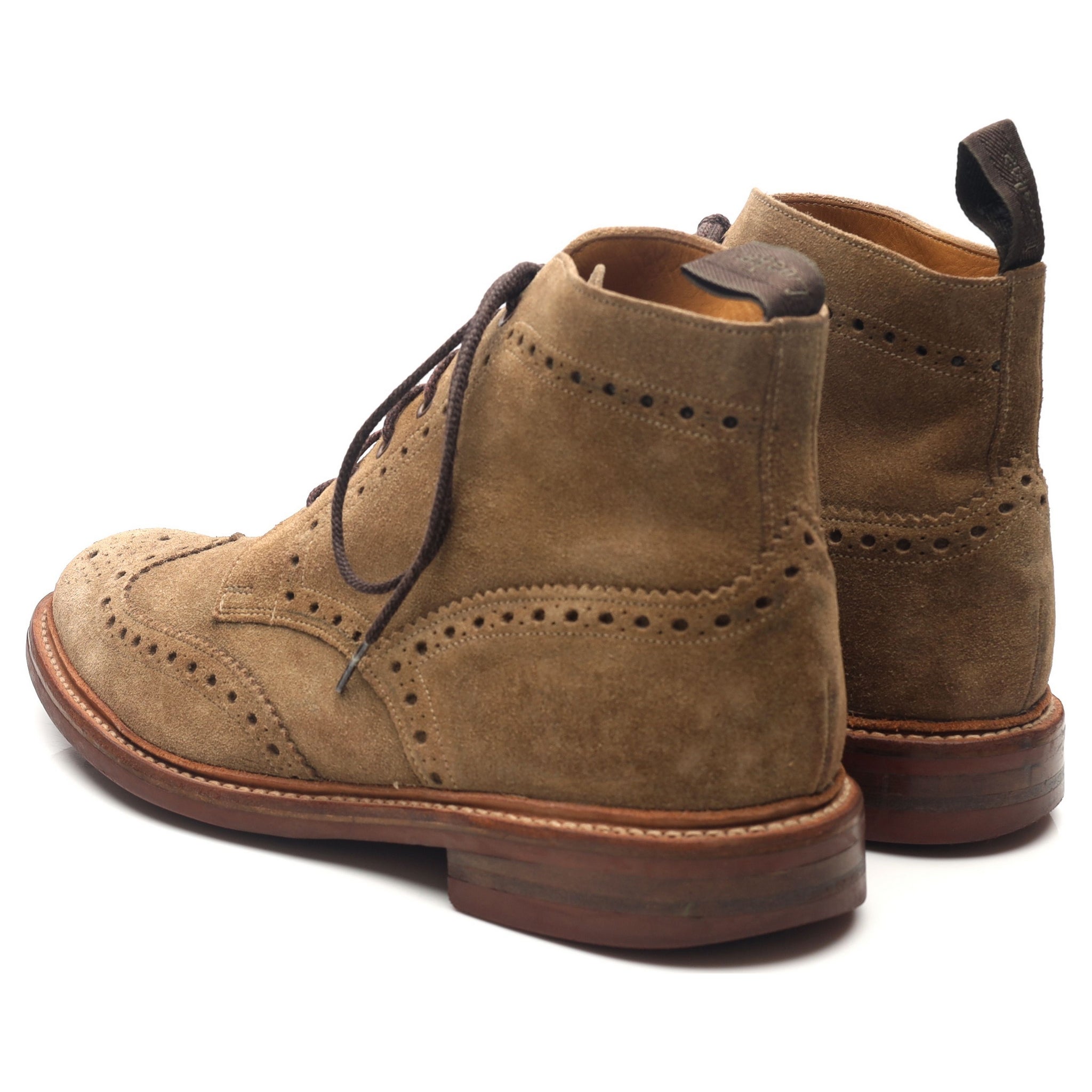 Loake 1880 Wharfdale boots brogues daim sable pointure UK 9