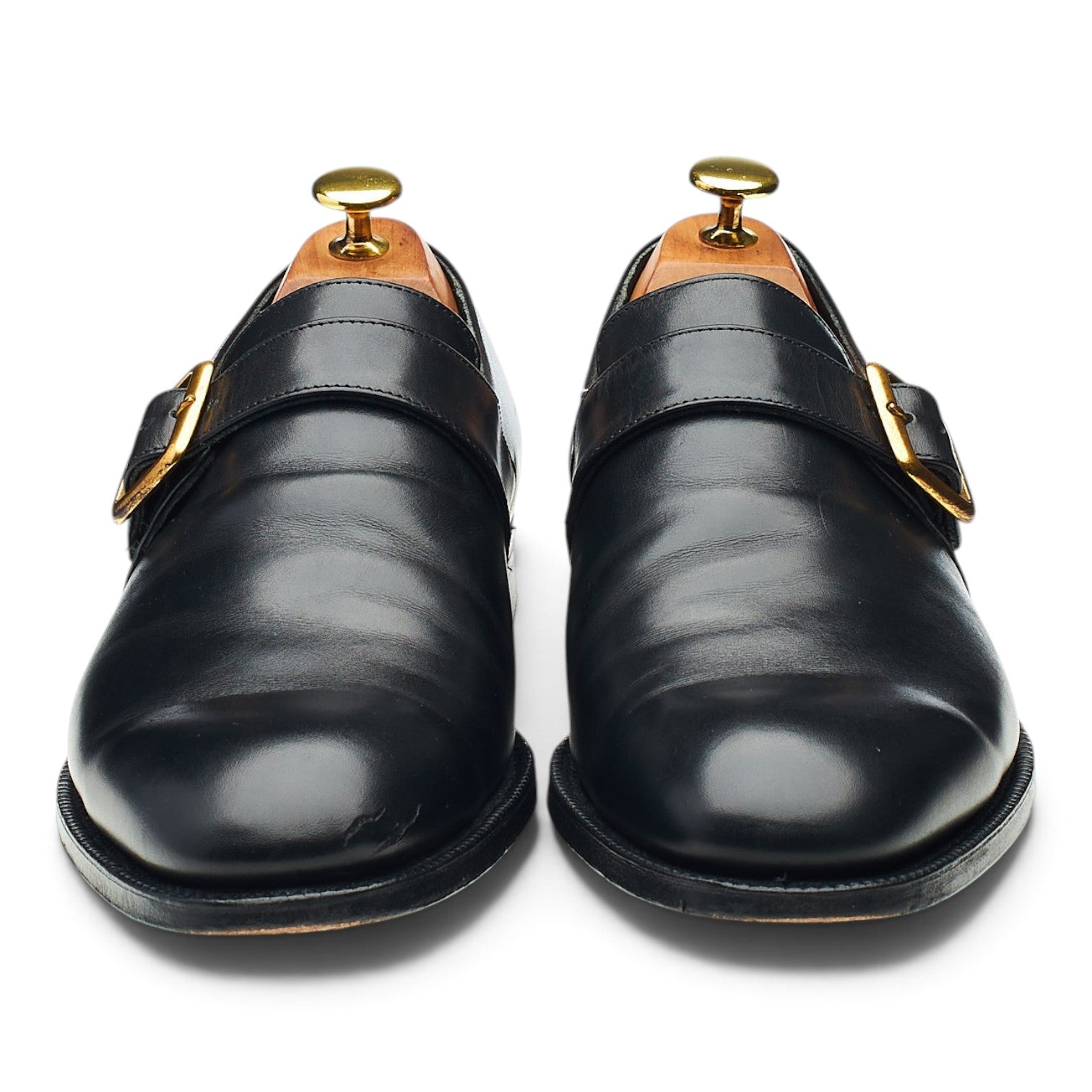 Church's monk cuir noir boucle UK 8.5