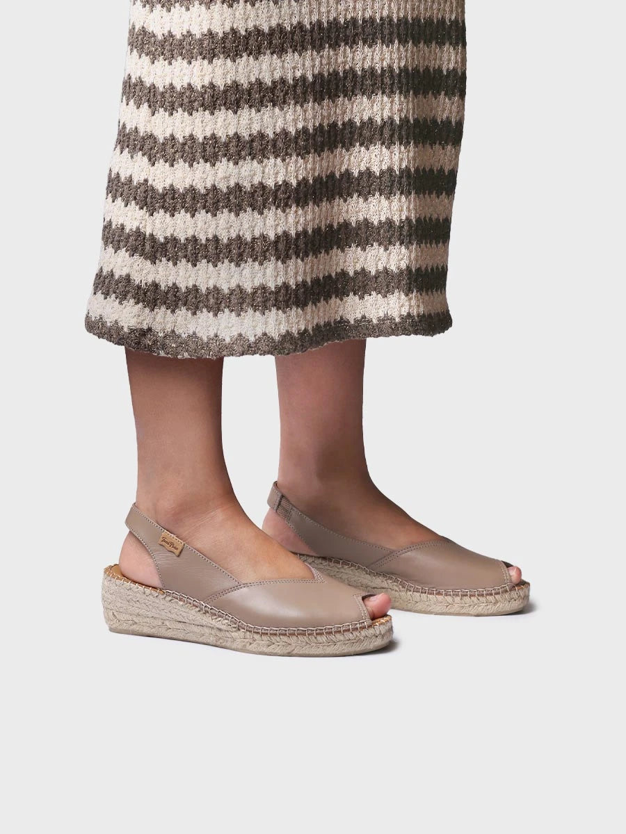 Toni Pons Bernia-P espadrille femme cuir compensée