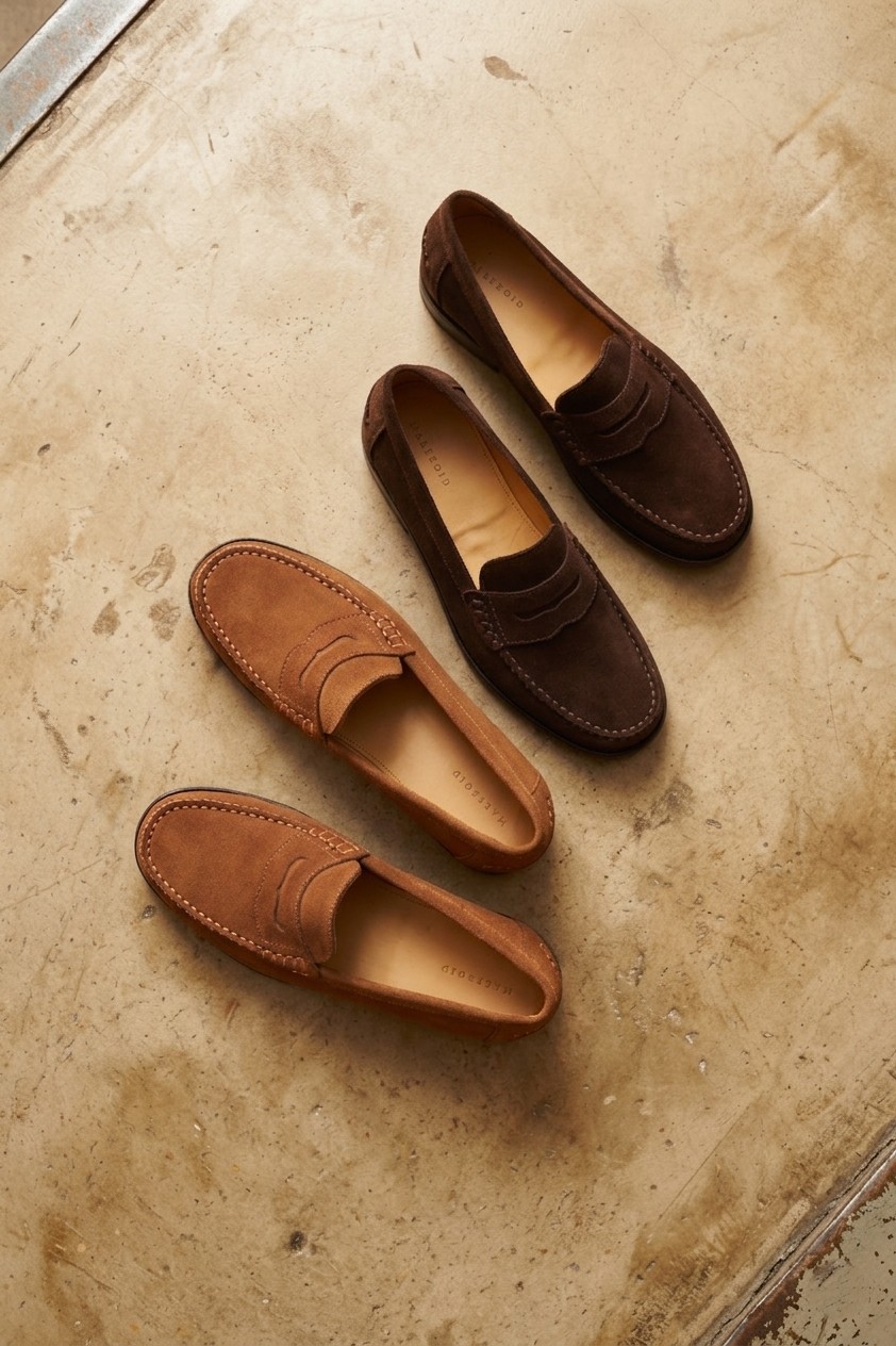 Malfroid Vauban mocassin velours cousu Blake