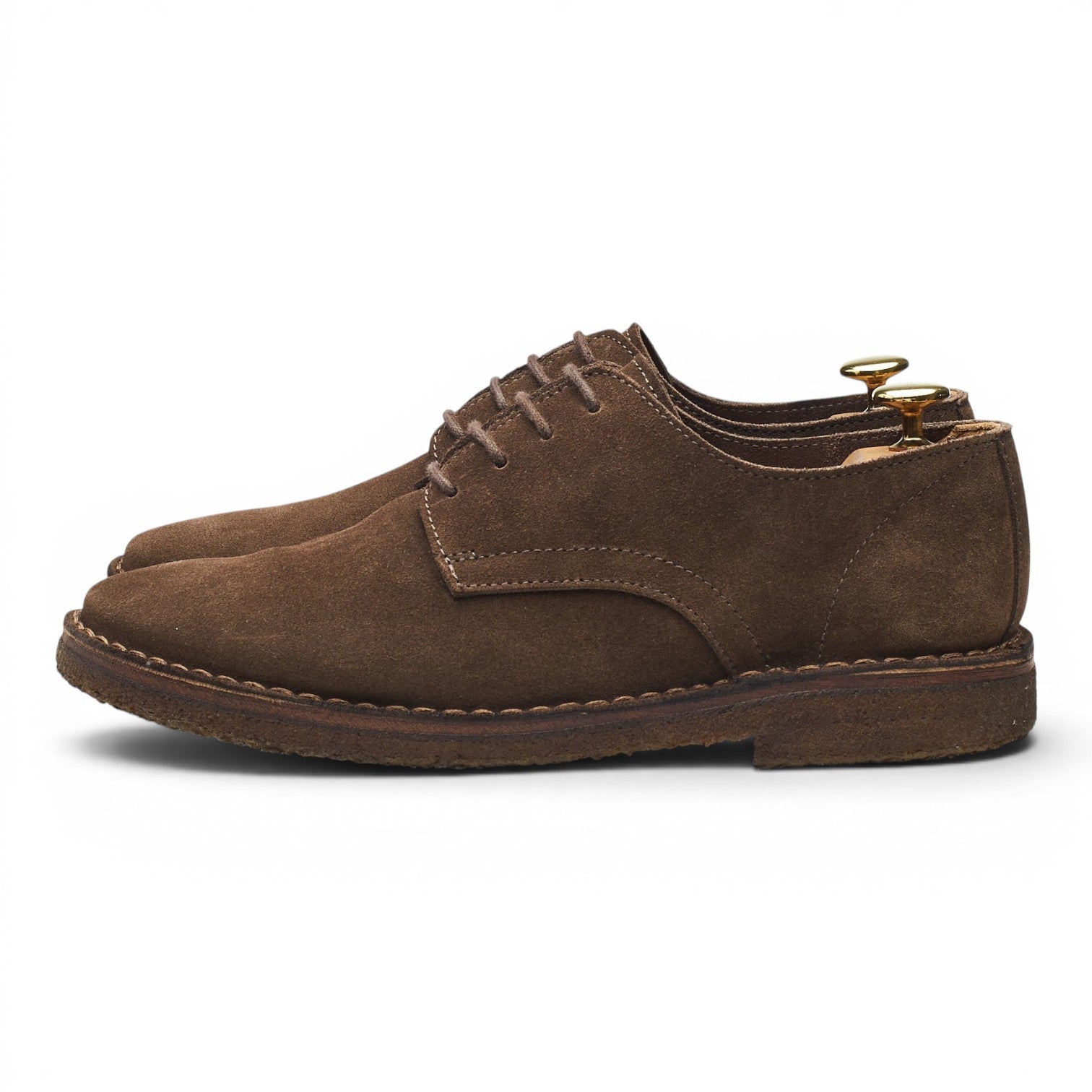 Drake's Weyford derby daim marron UK 8