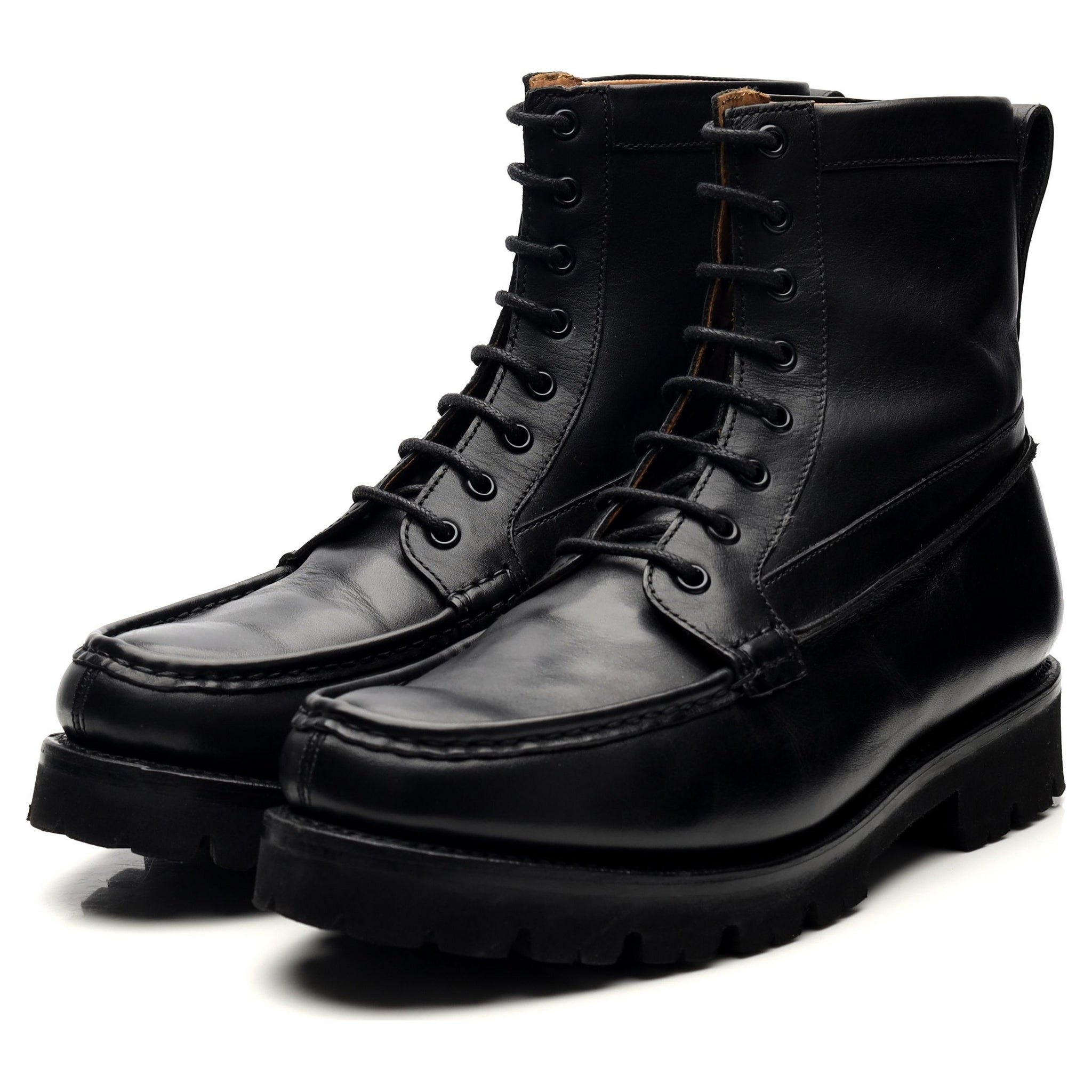 Grenson Gulliver Bottes Cuir Noir Semelle Gomme UK 6.5