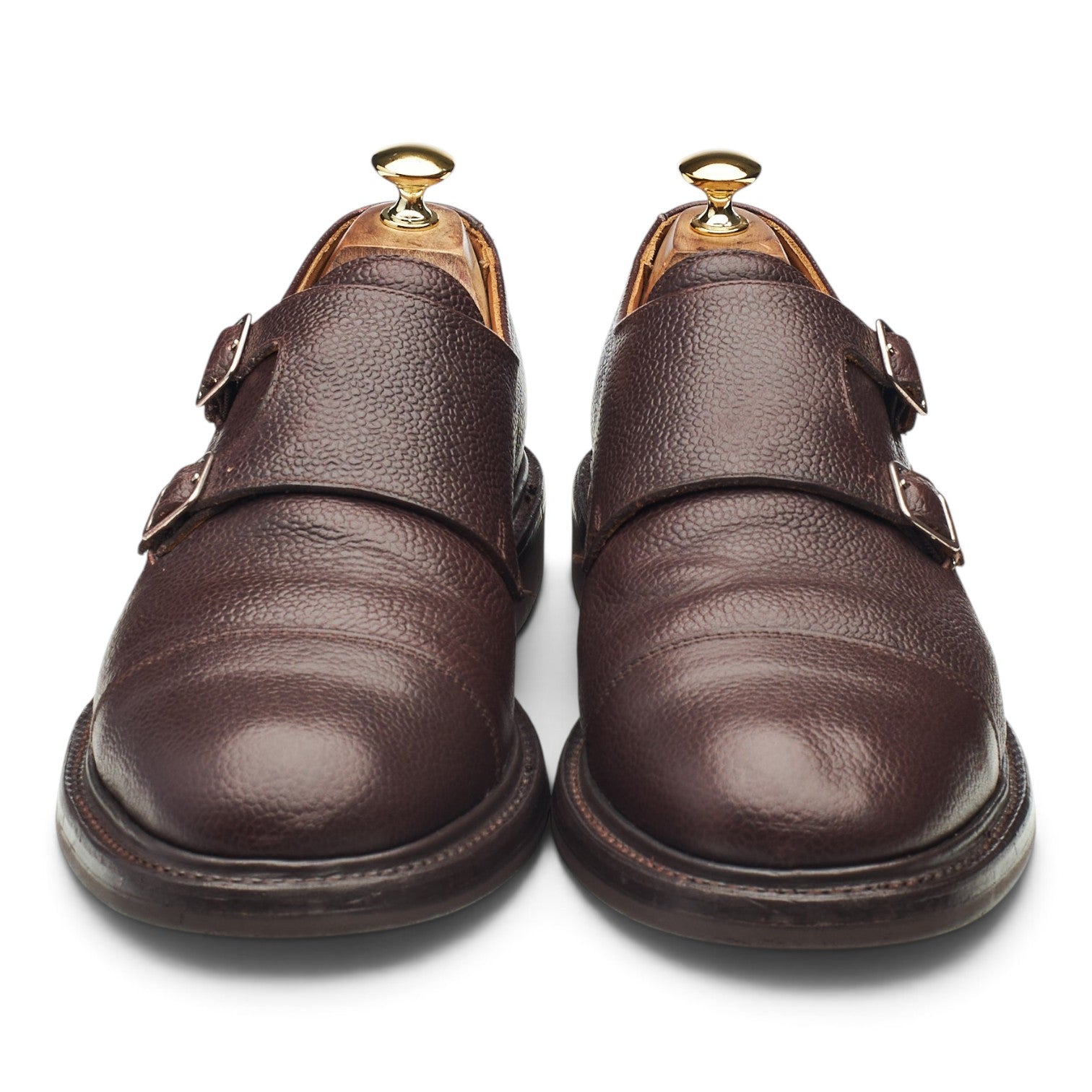 Sanders Dylan monk cuir marron pointure UK 10