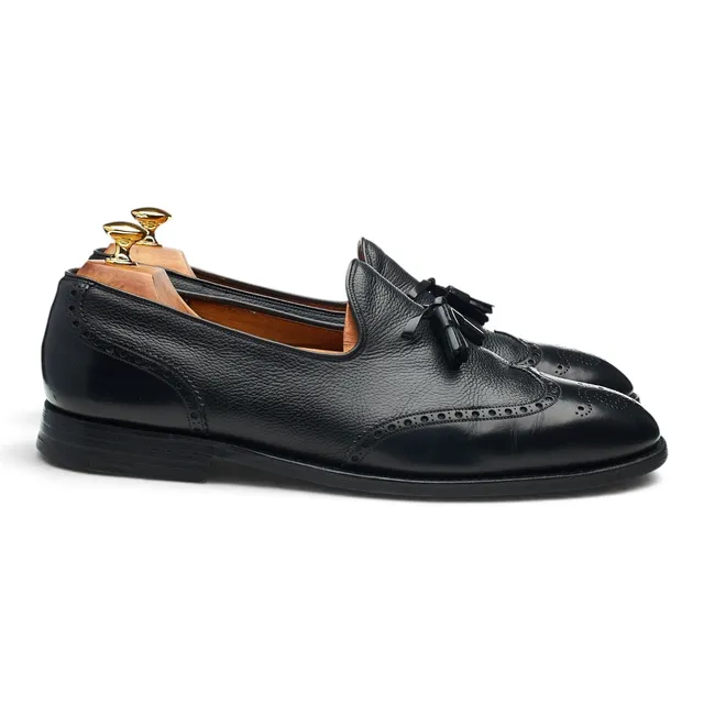 Church's Monet mocassins cuir noir grainé UK 11