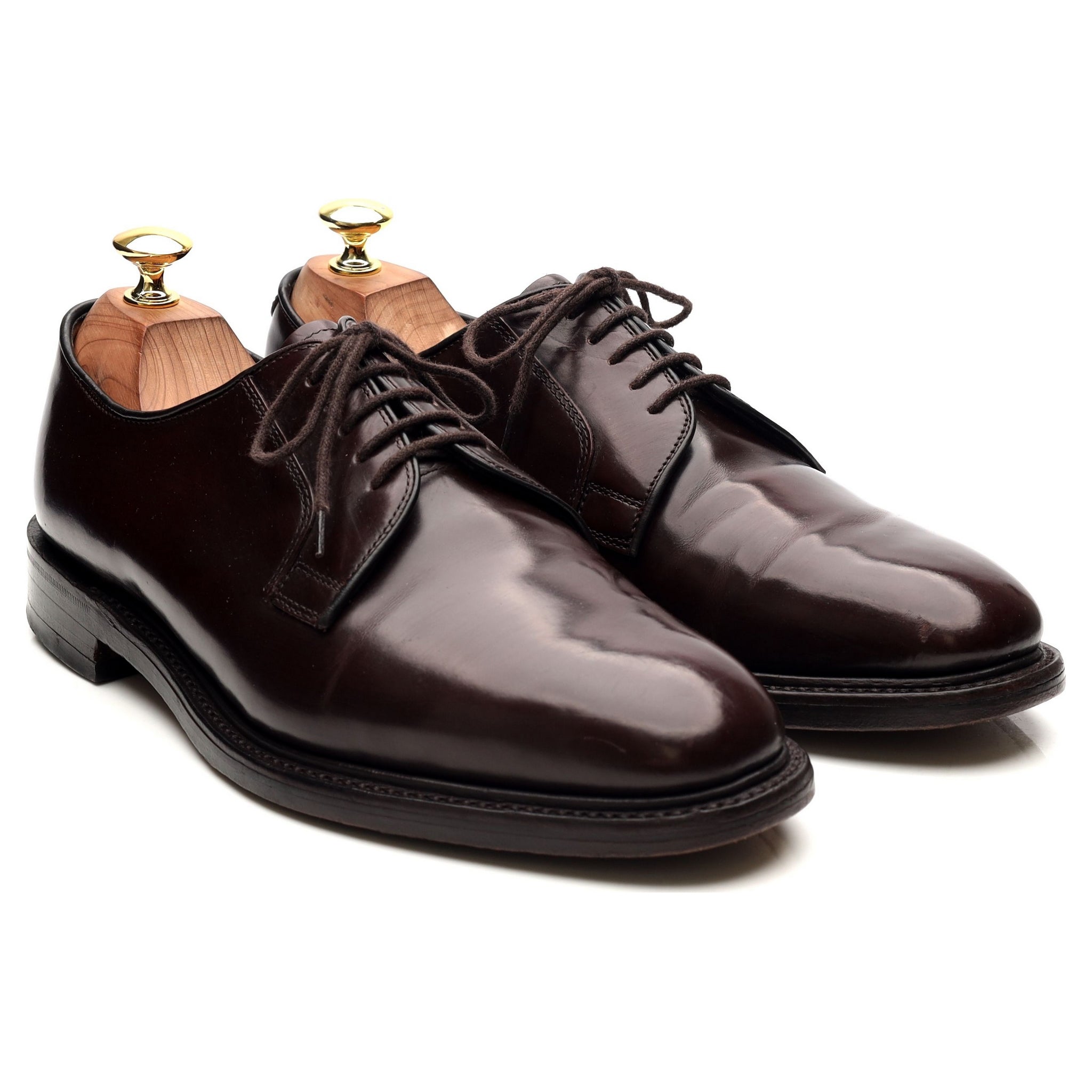Loake 771 derby cuir bordeaux UK 7.5