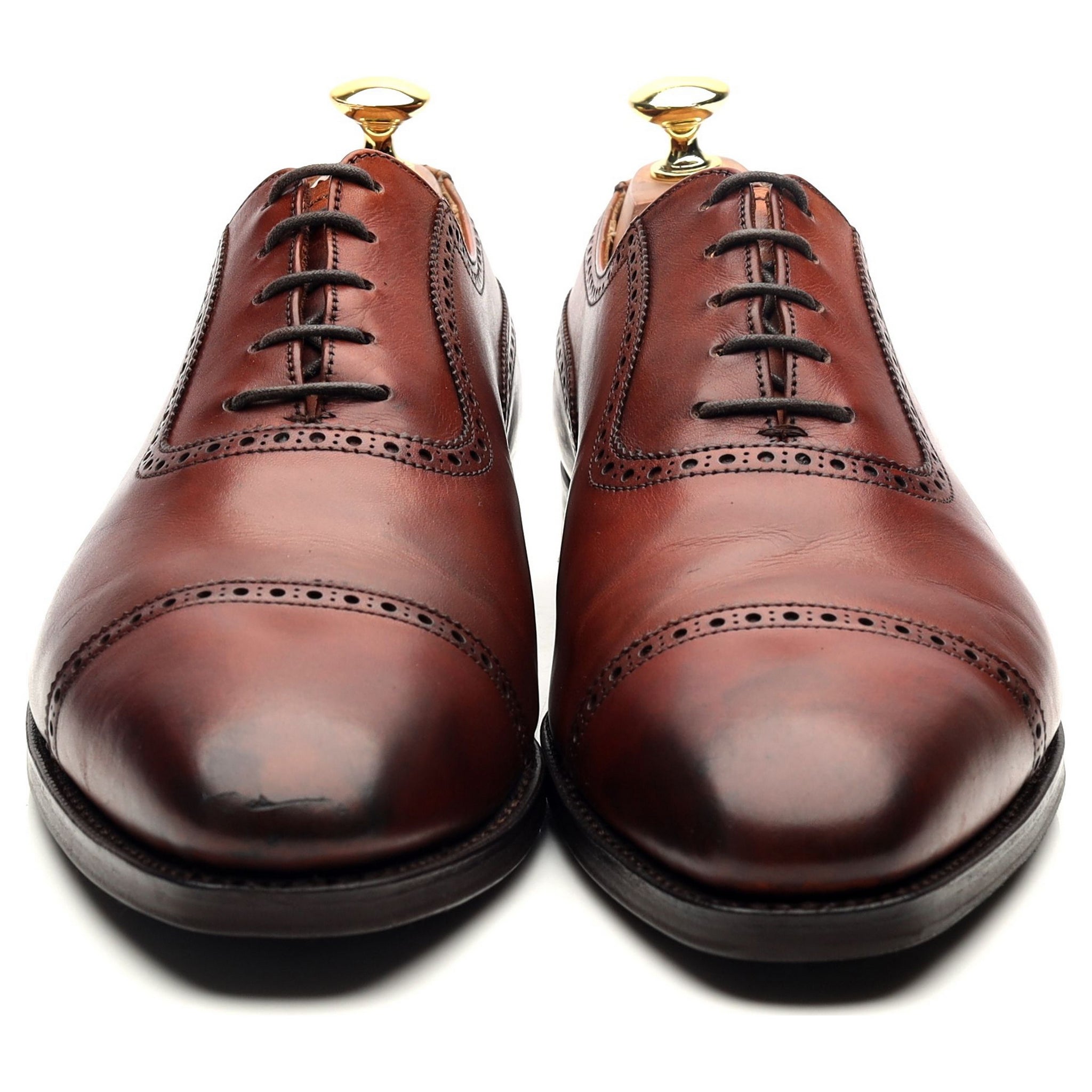Crockett & Jones Westbourne richelieu cuir marron 8.5