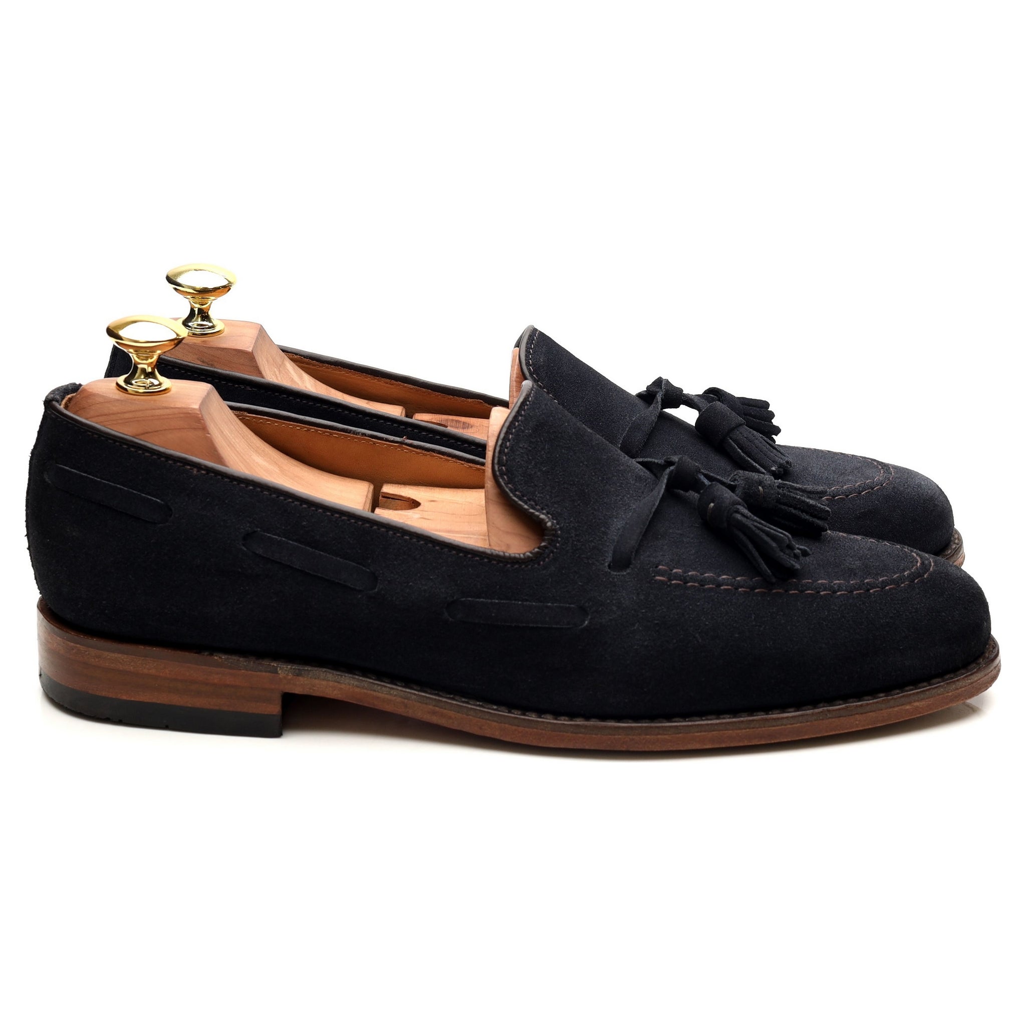 Loake Lincoln mocassin daim bleu UK 8
