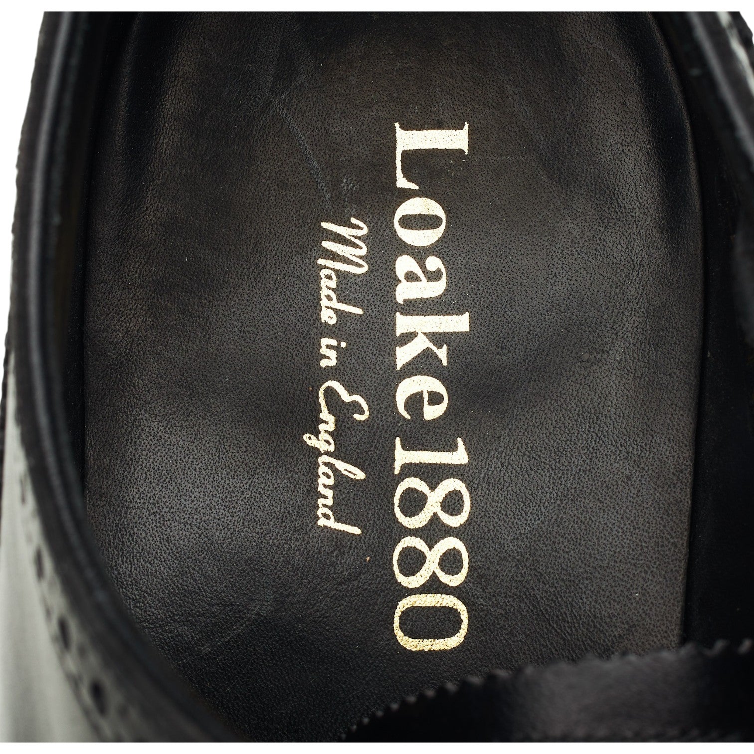Loake 1880 Buckingham richelieu cuir noir UK 7.5