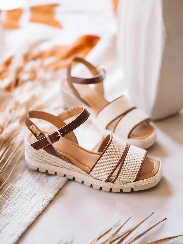 Toni Pons Aura sandale compensée femme cuir 5 cm