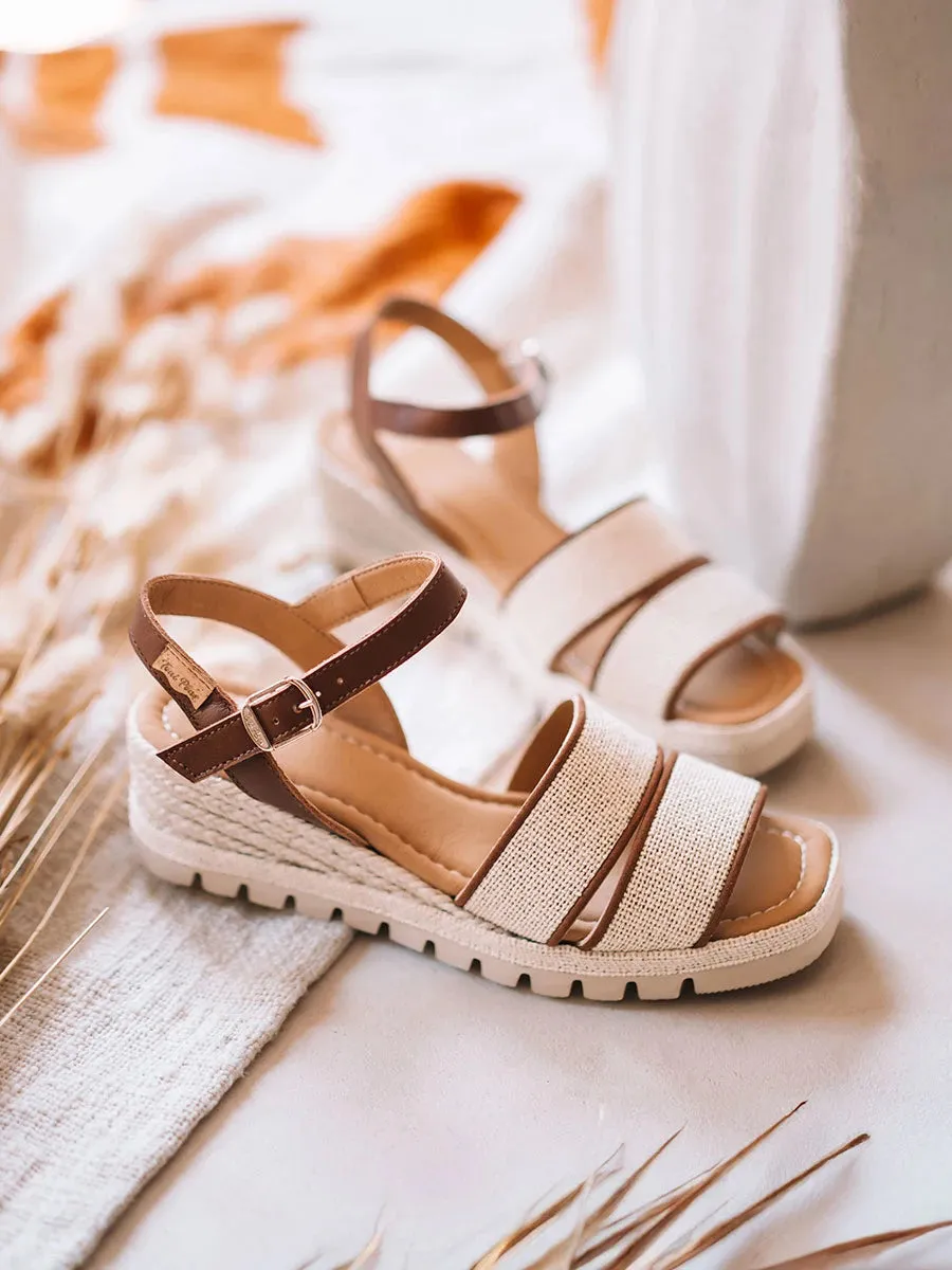 Toni Pons Aura sandale compensée femme cuir 5 cm
