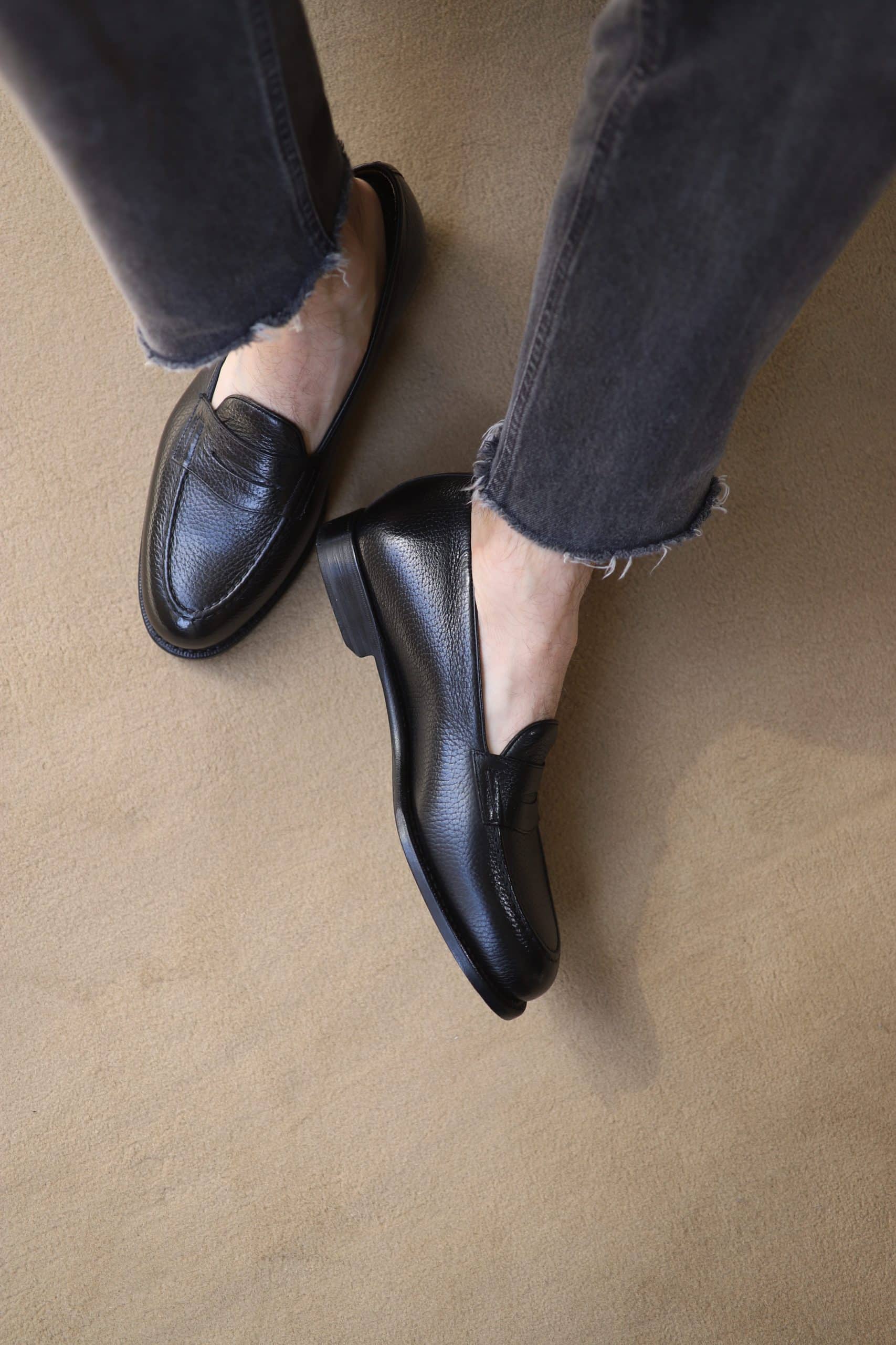 Malfroid Newport mocassin cuir grainé
