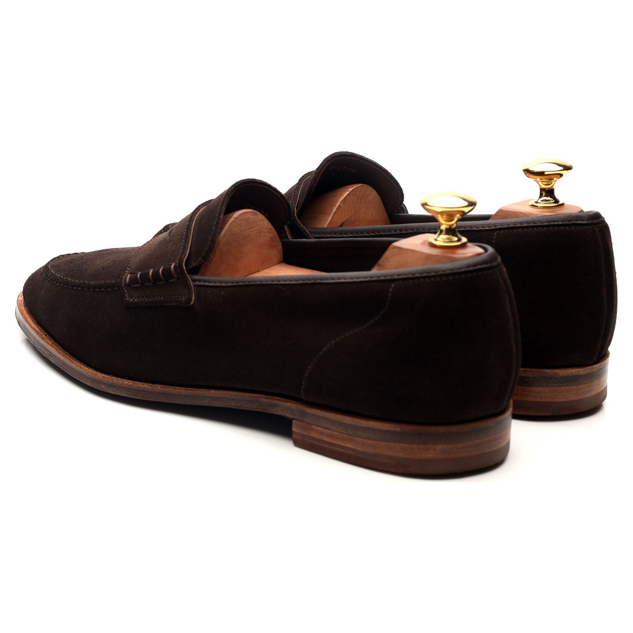 Crockett & Jones Seaton mocassin daim marron pointure 43