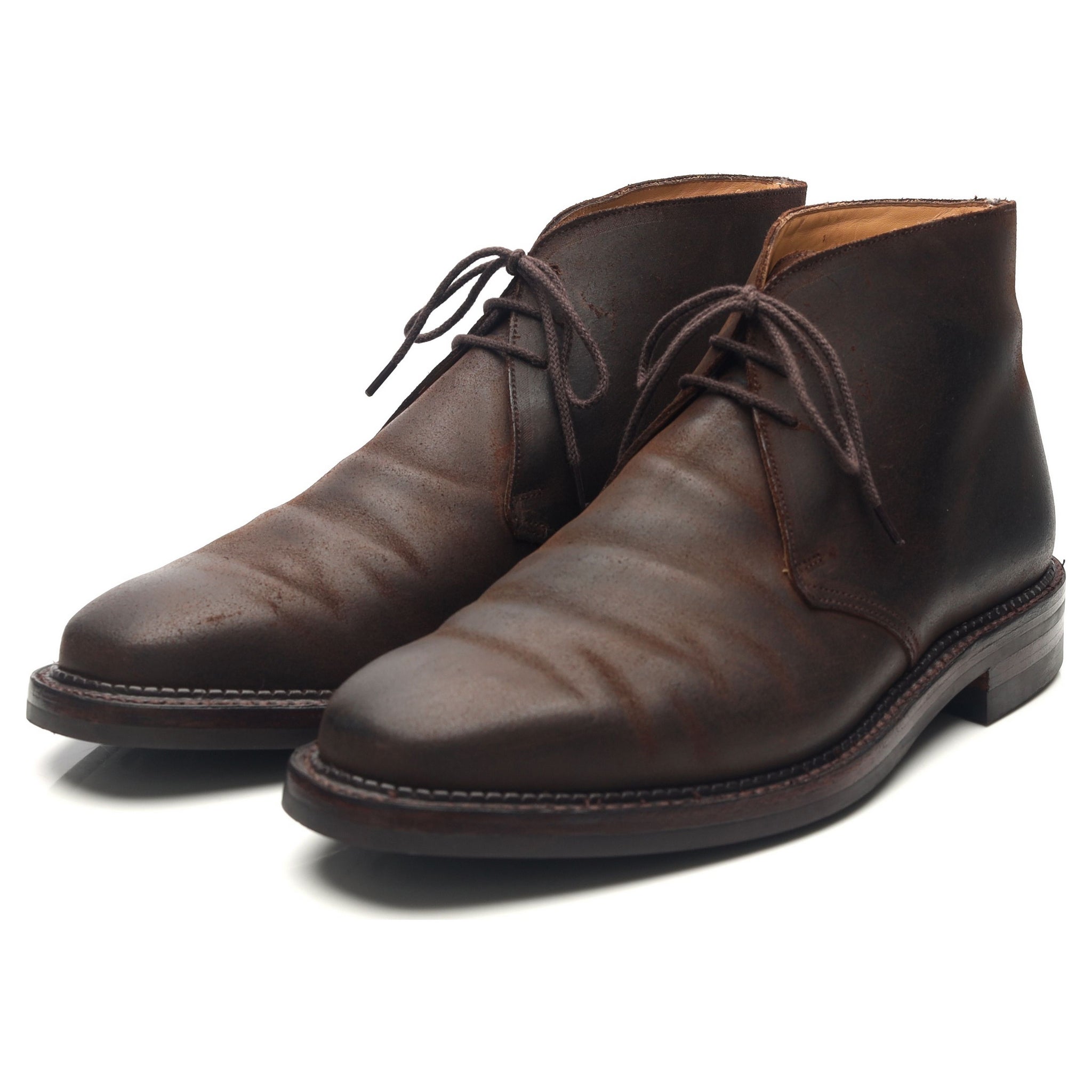 Crockett & Jones Molton bottines chukka daim marron 8,5