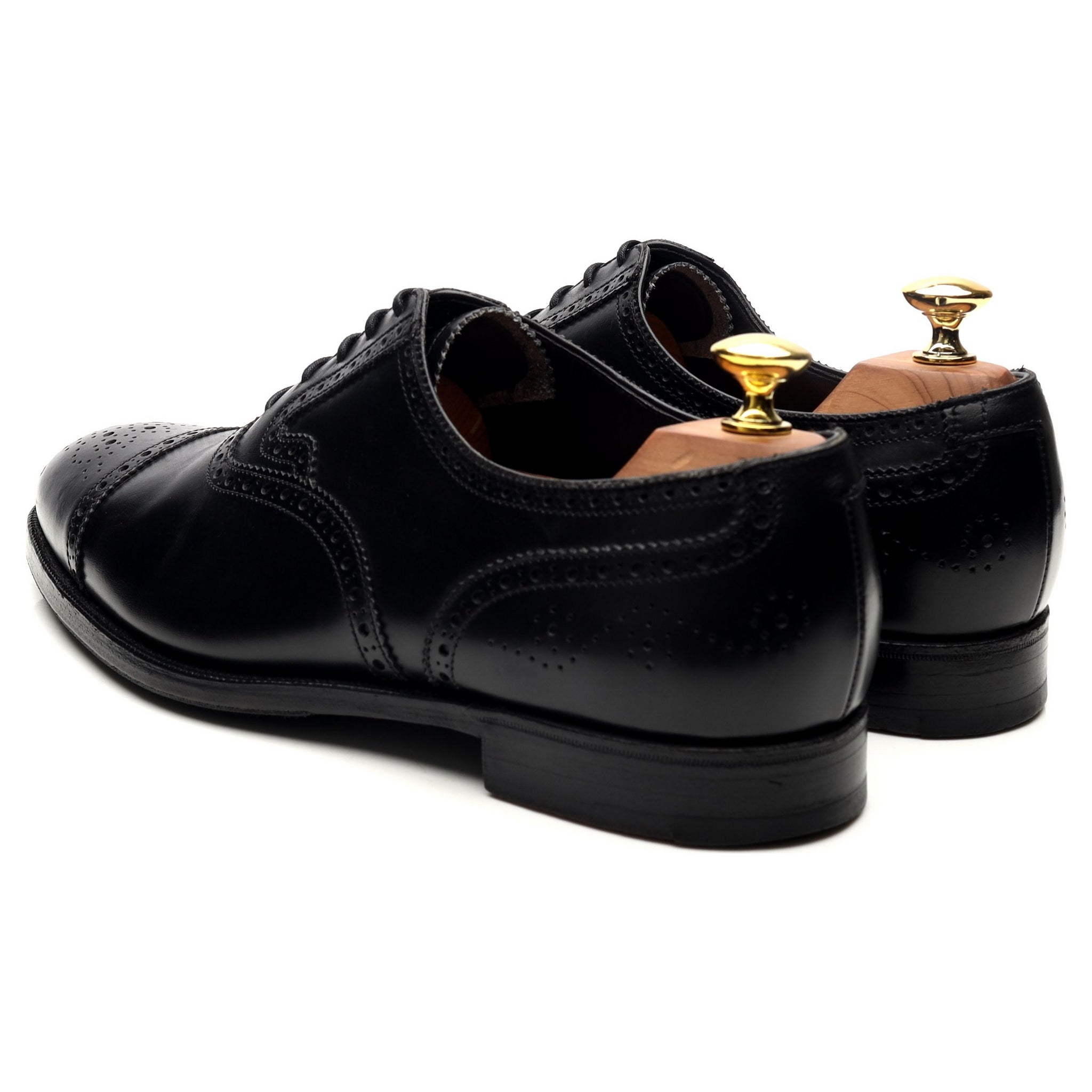 Gordon Scott oxford brogues cuir noir UK 8