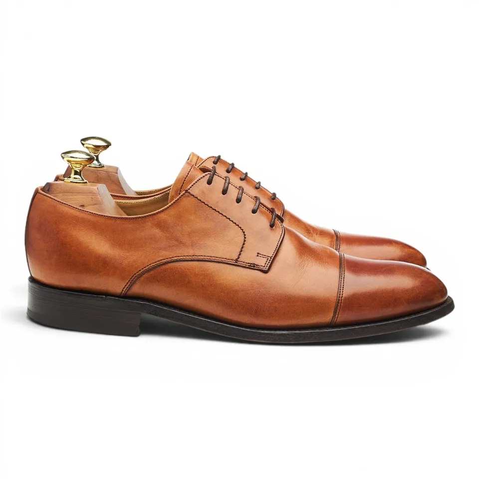 Barker Epping derby cuir marron UK 7 cuir de veau