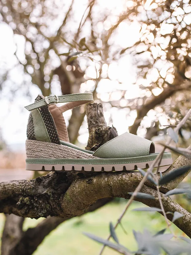 Toni Pons Brisa espadrilles compensées suède 5 cm