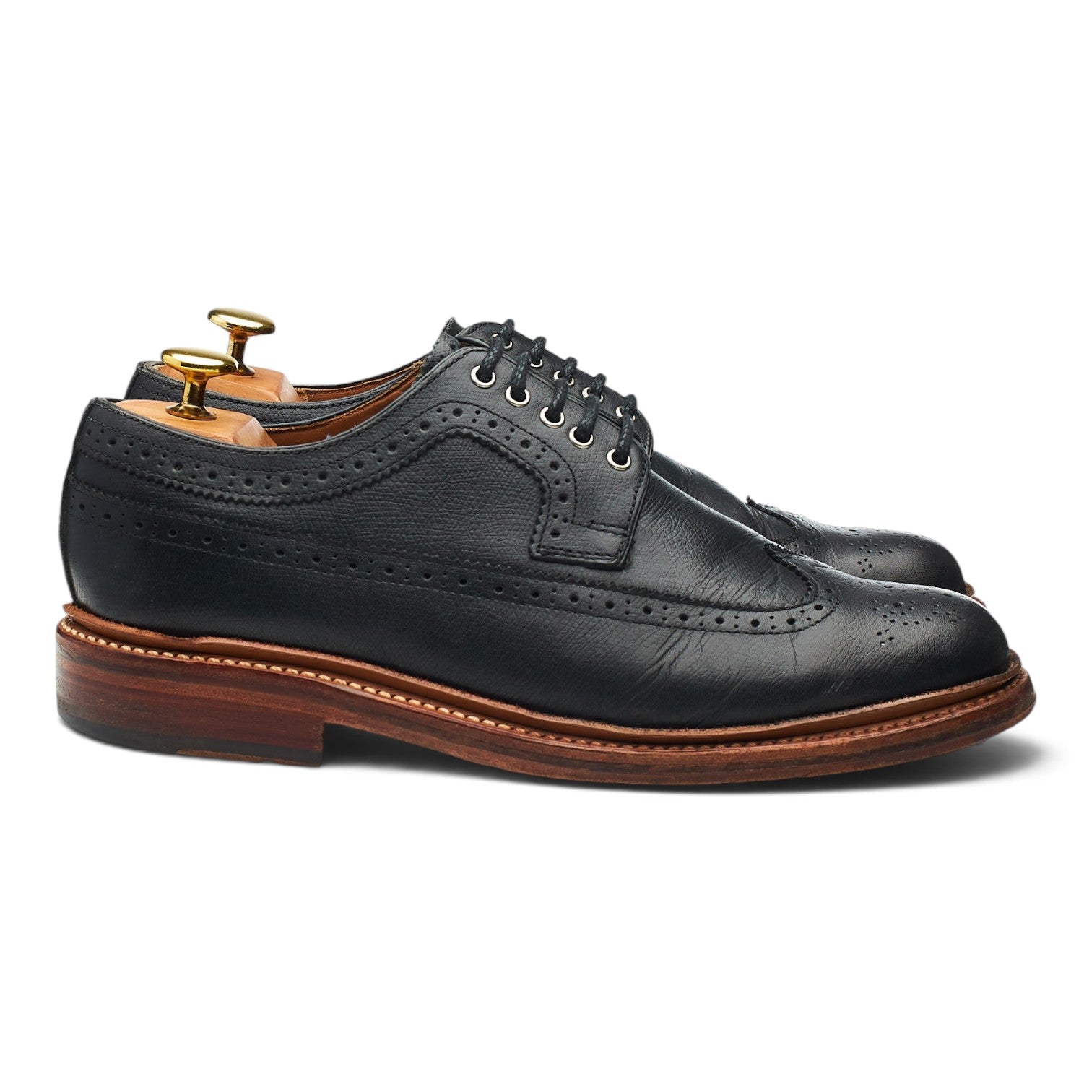 Grenson Sid derbies cuir grainé noir pointure UK 7