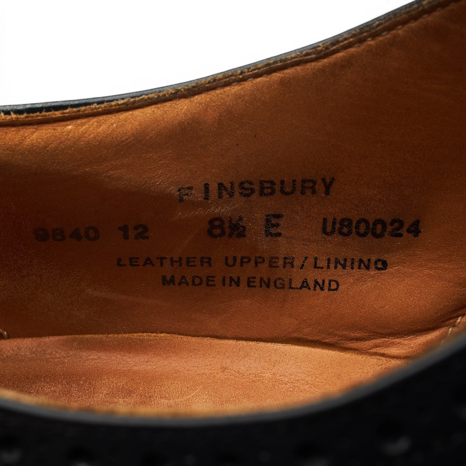 Crockett & Jones Finsbury richelieu cuir noir pointure UK 8.5