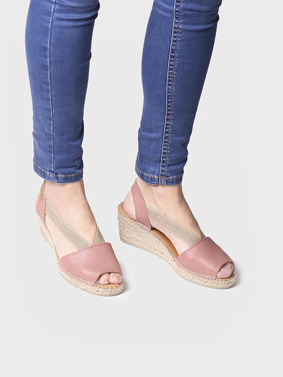 Toni Pons TEIDE-P espadrilles femme cuir talon 6 cm
