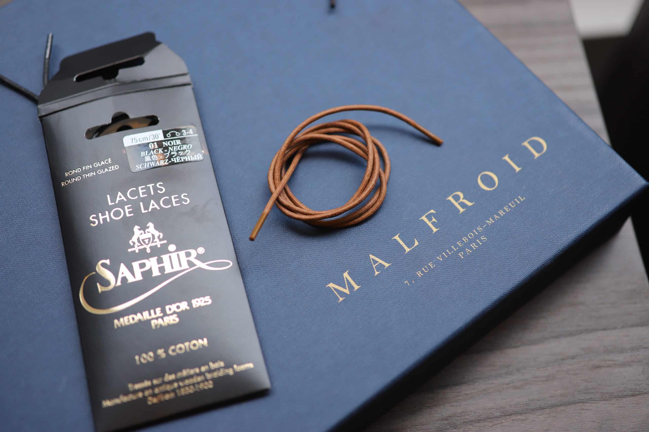 Malfroid Médaille d’or lacets coton marron clair