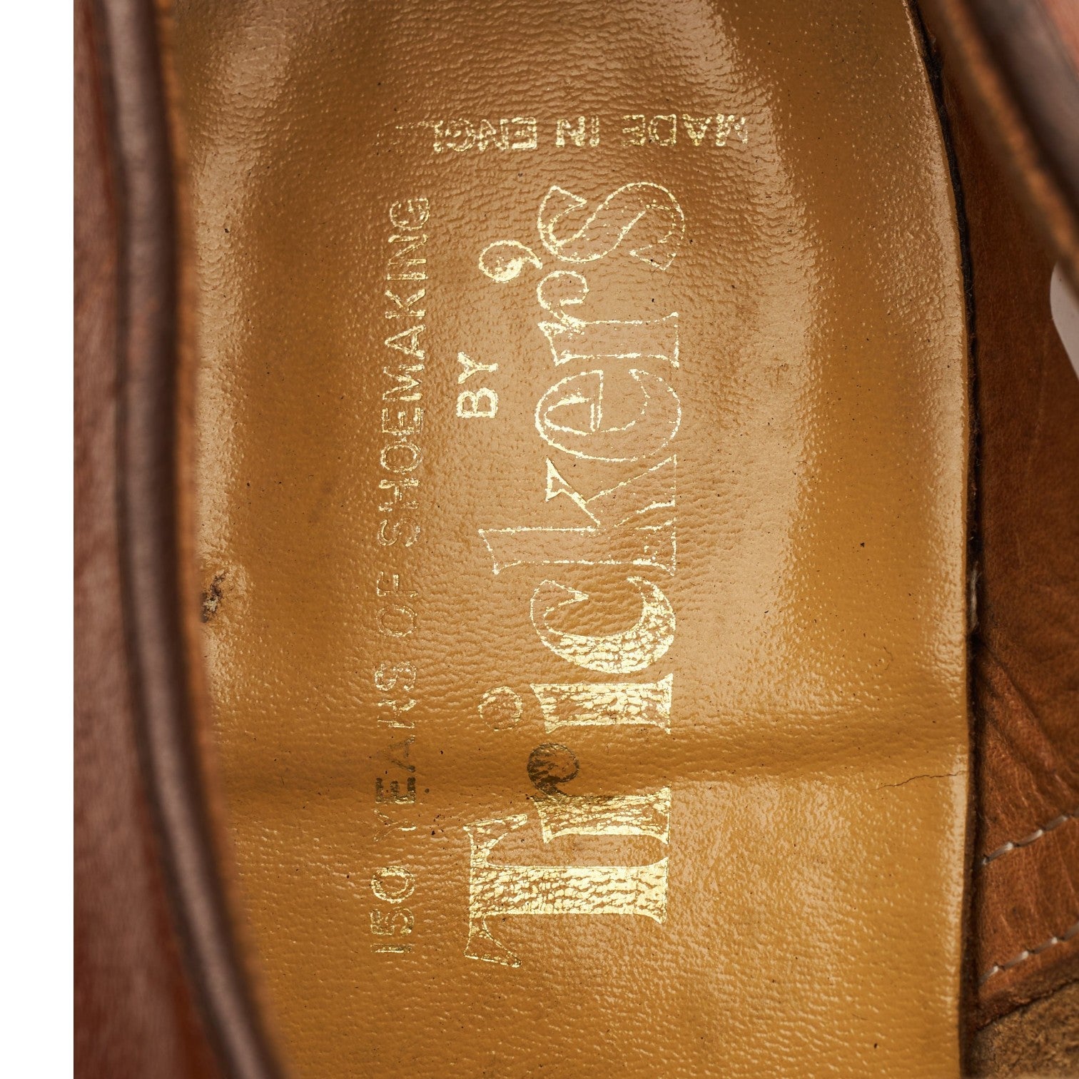 Tricker's Vintage derby cuir fauve pointure 9