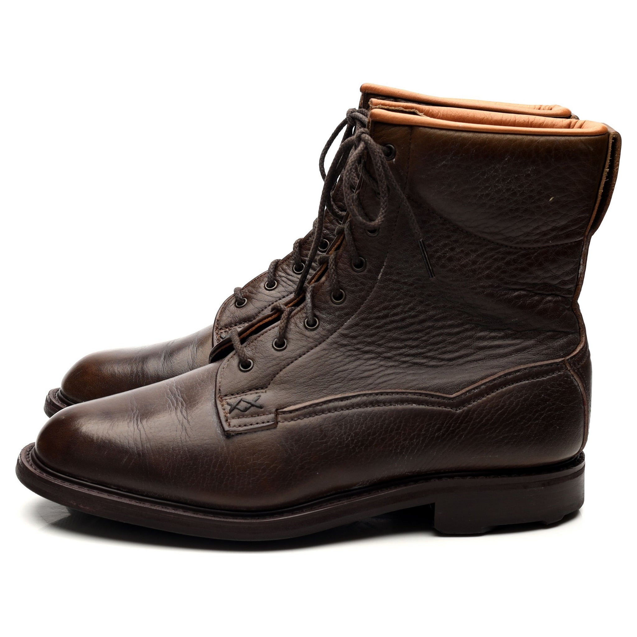 Alfred Sargent boots cuir grain marron UK 7