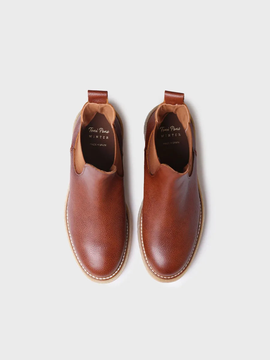 Toni Pons Nevada-Po bottine cuir femme camel